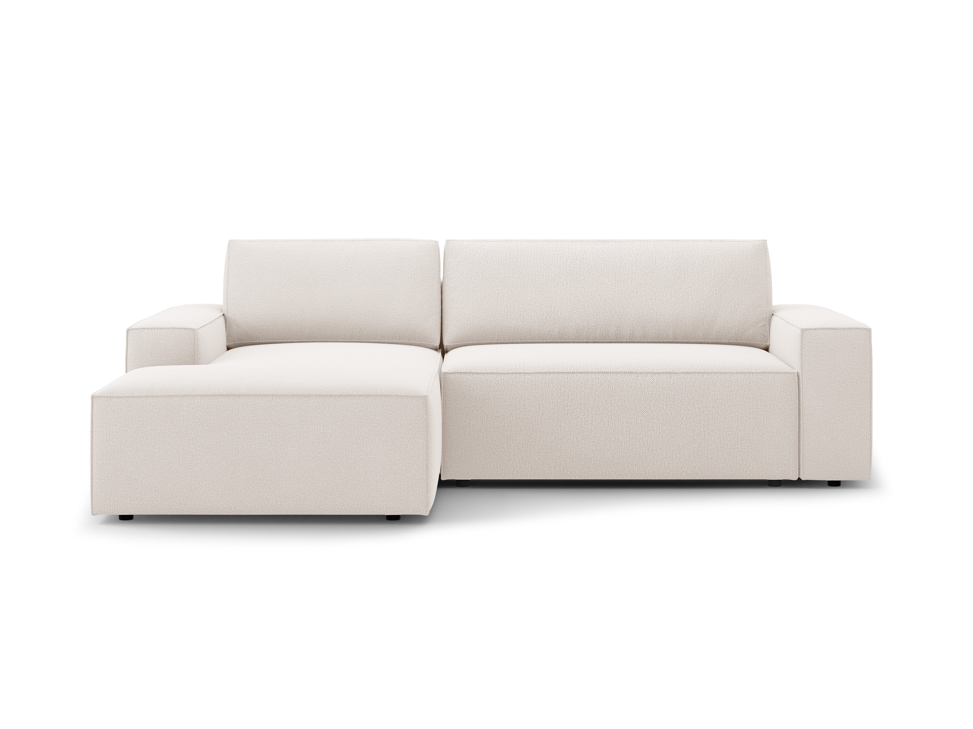 Hoekbank links met slaapfunctie JODIE lichtbeige