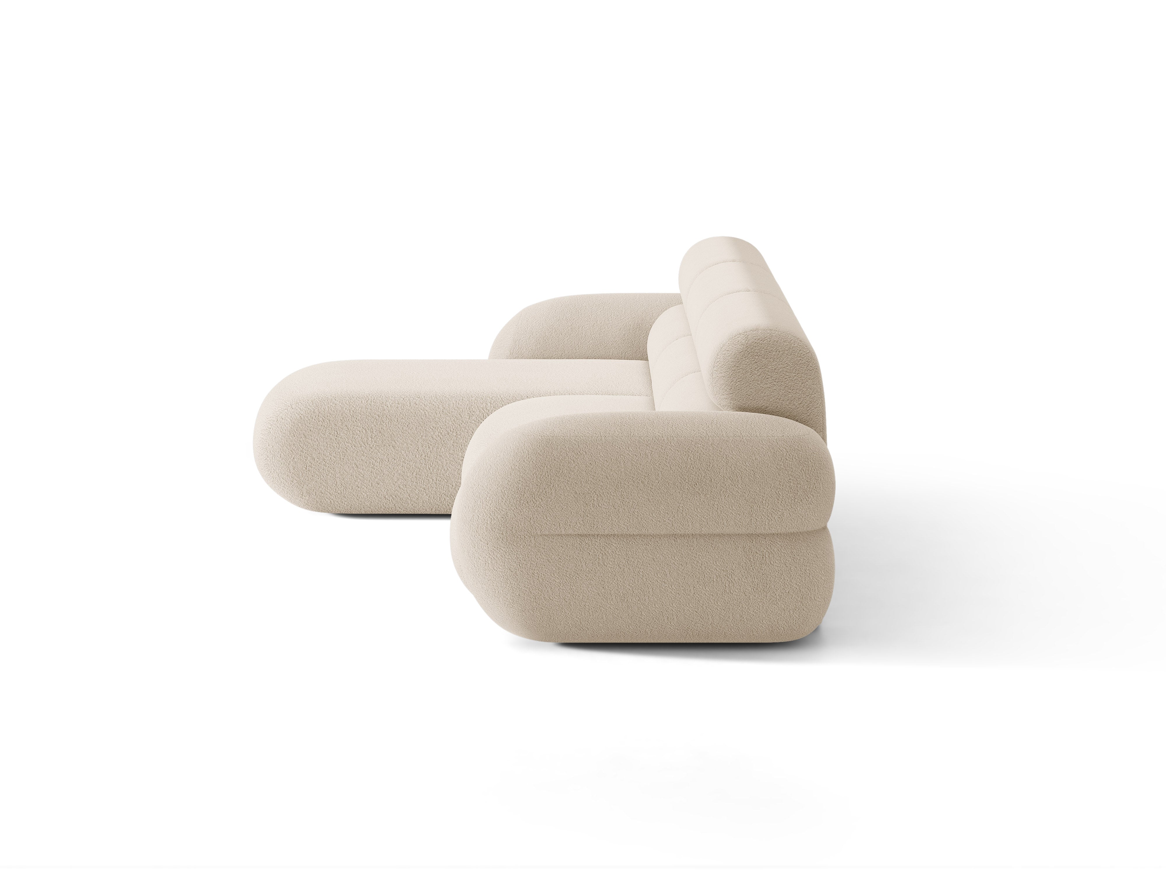 Linker hoekbank NEO in beige boucle