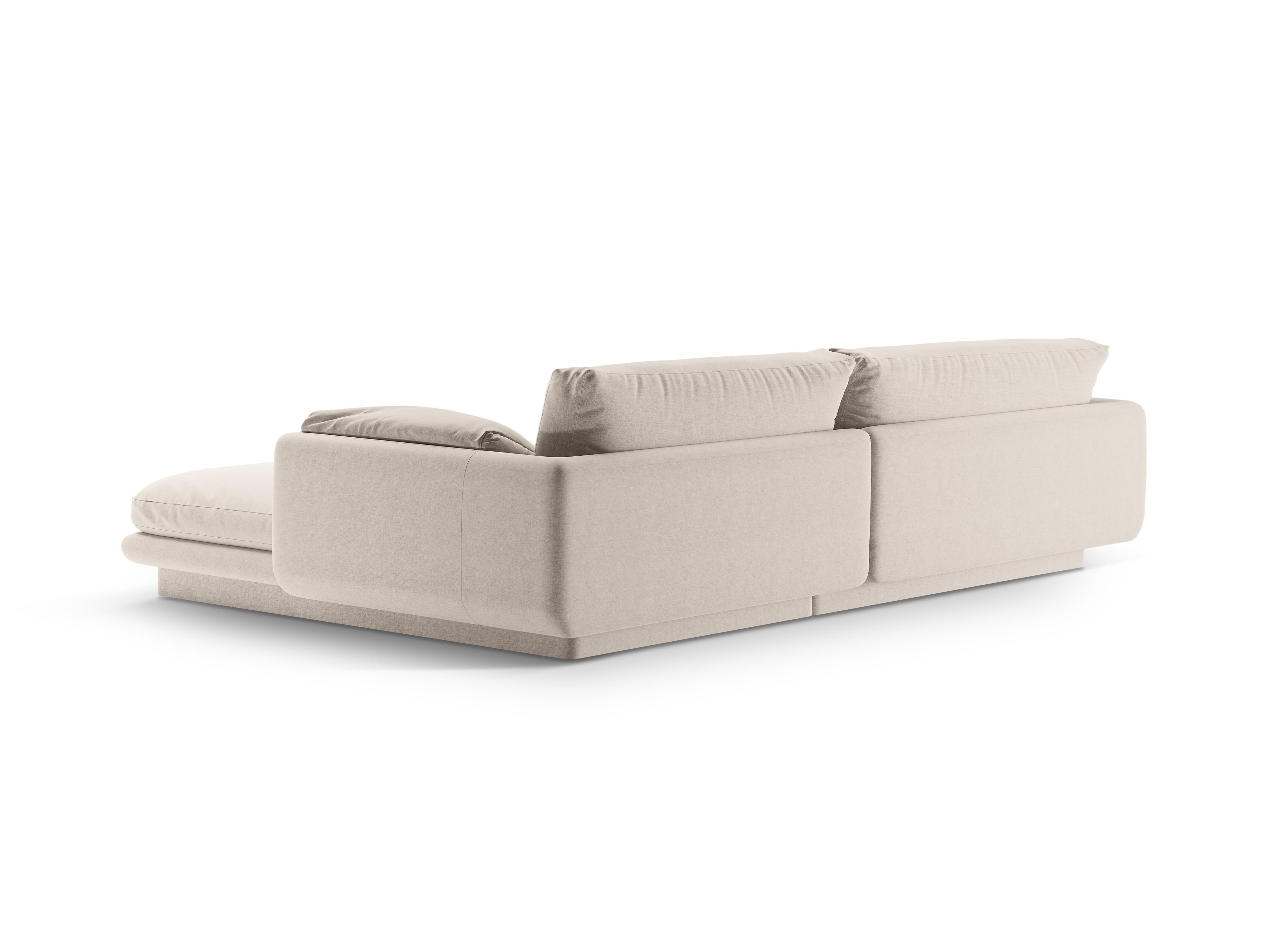 Linkshänder 4-Sitzer-Ecke Torino Light Beige