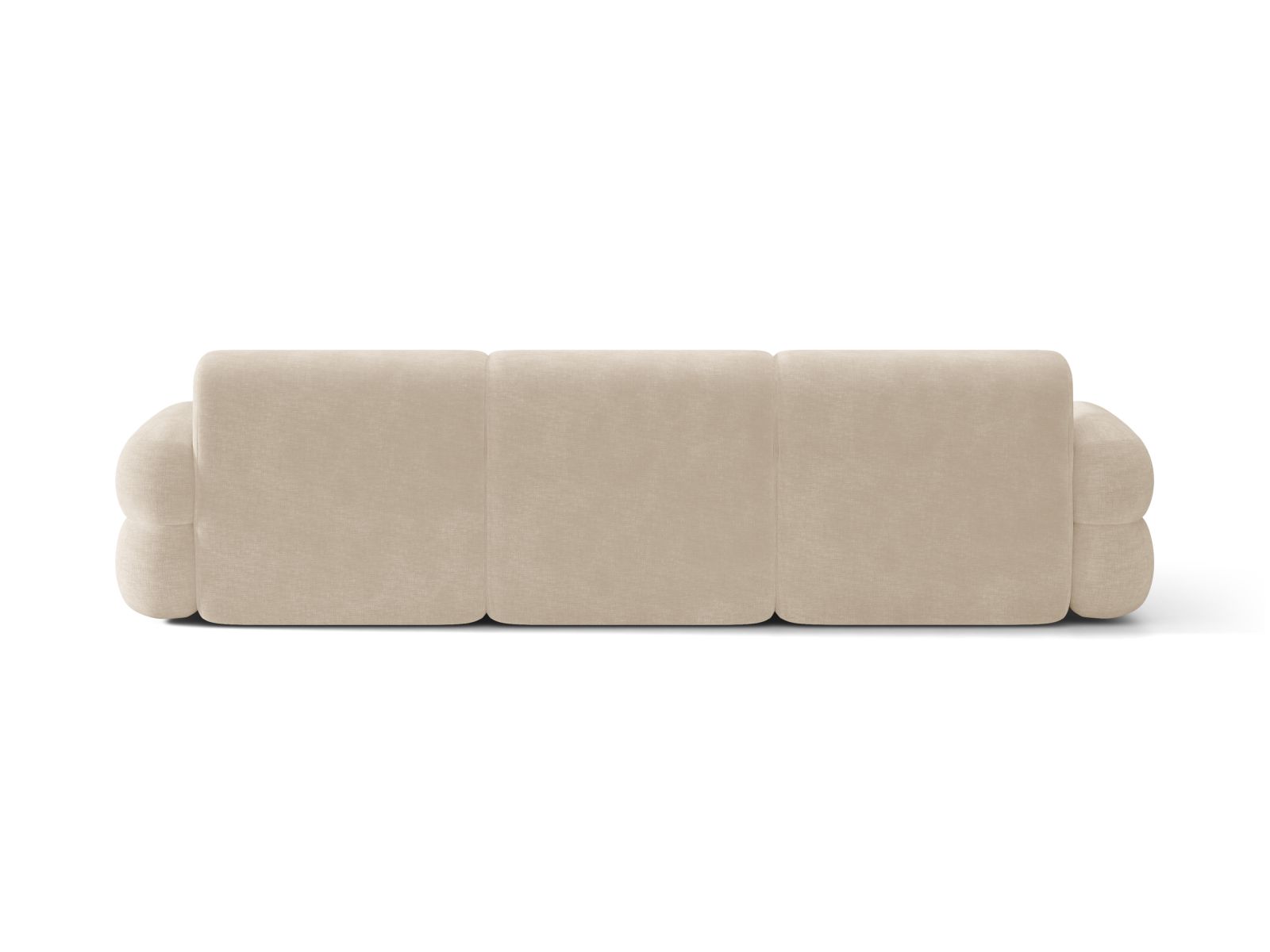 Linker NEO hoekbank in lichtbeige chenille