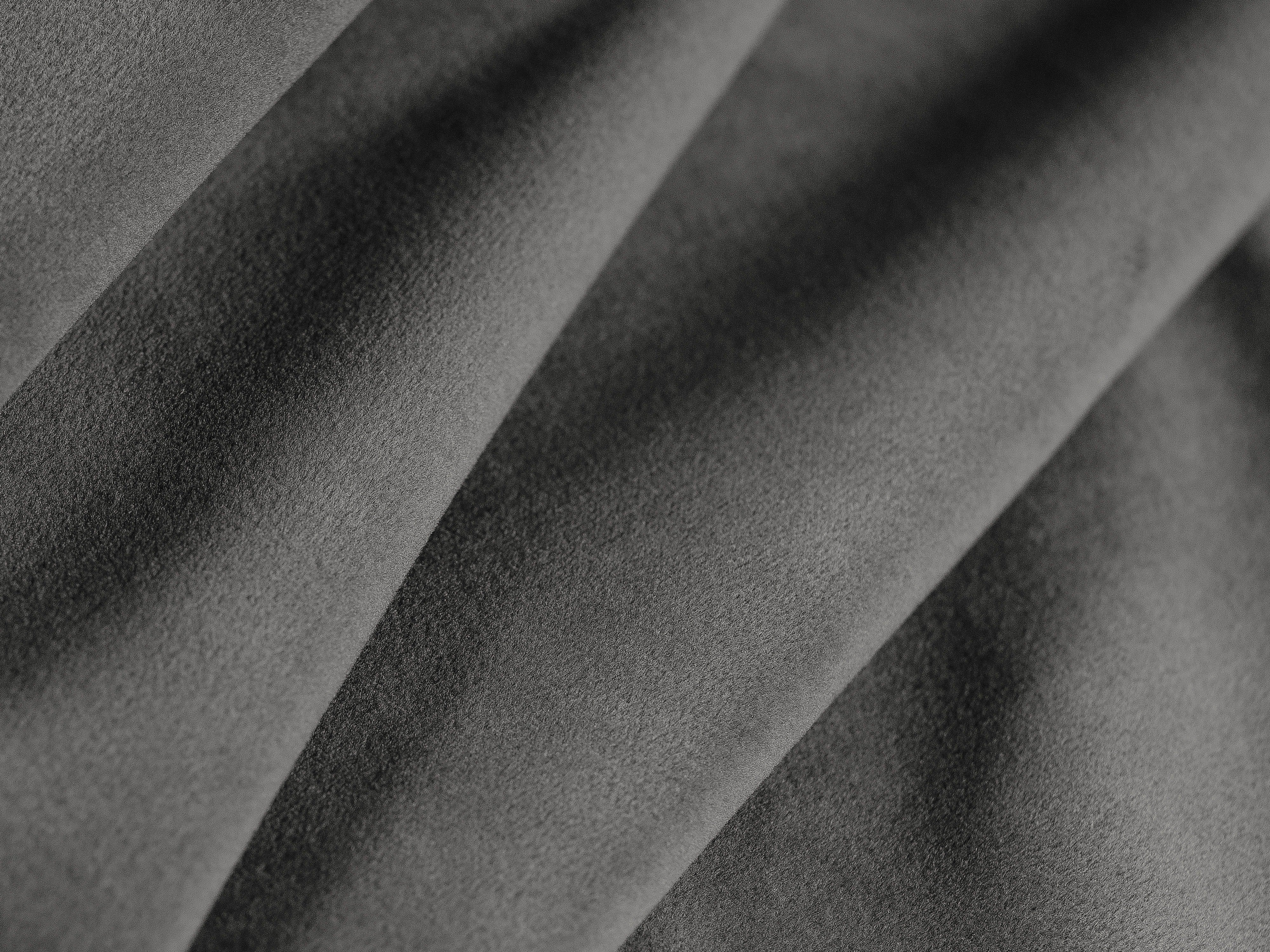 Samt-Ecksofa rechtsseitig für 4 Personen KATE dunkelgrau