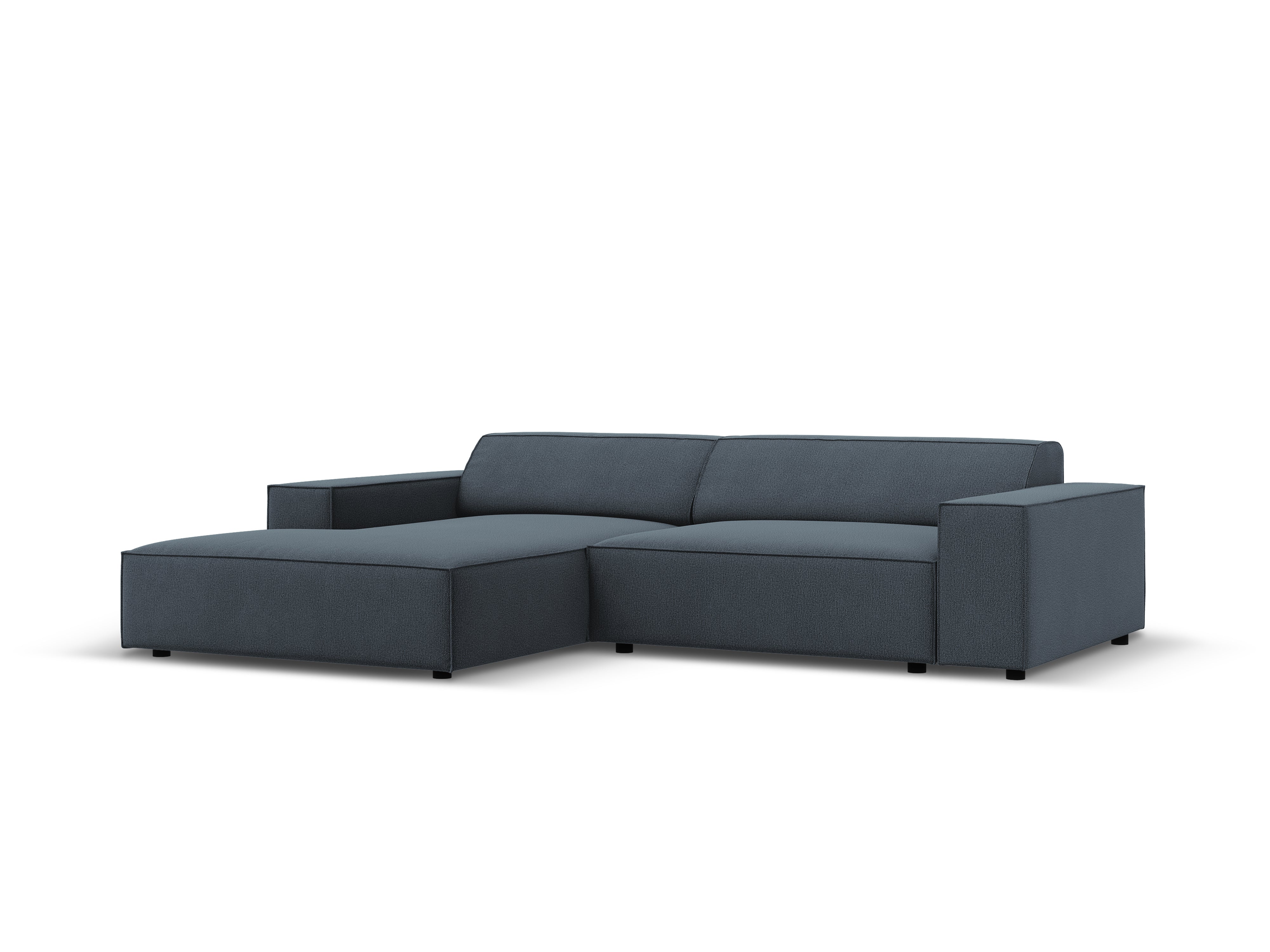 Linker 3-zits hoekbank JODIE in blauw