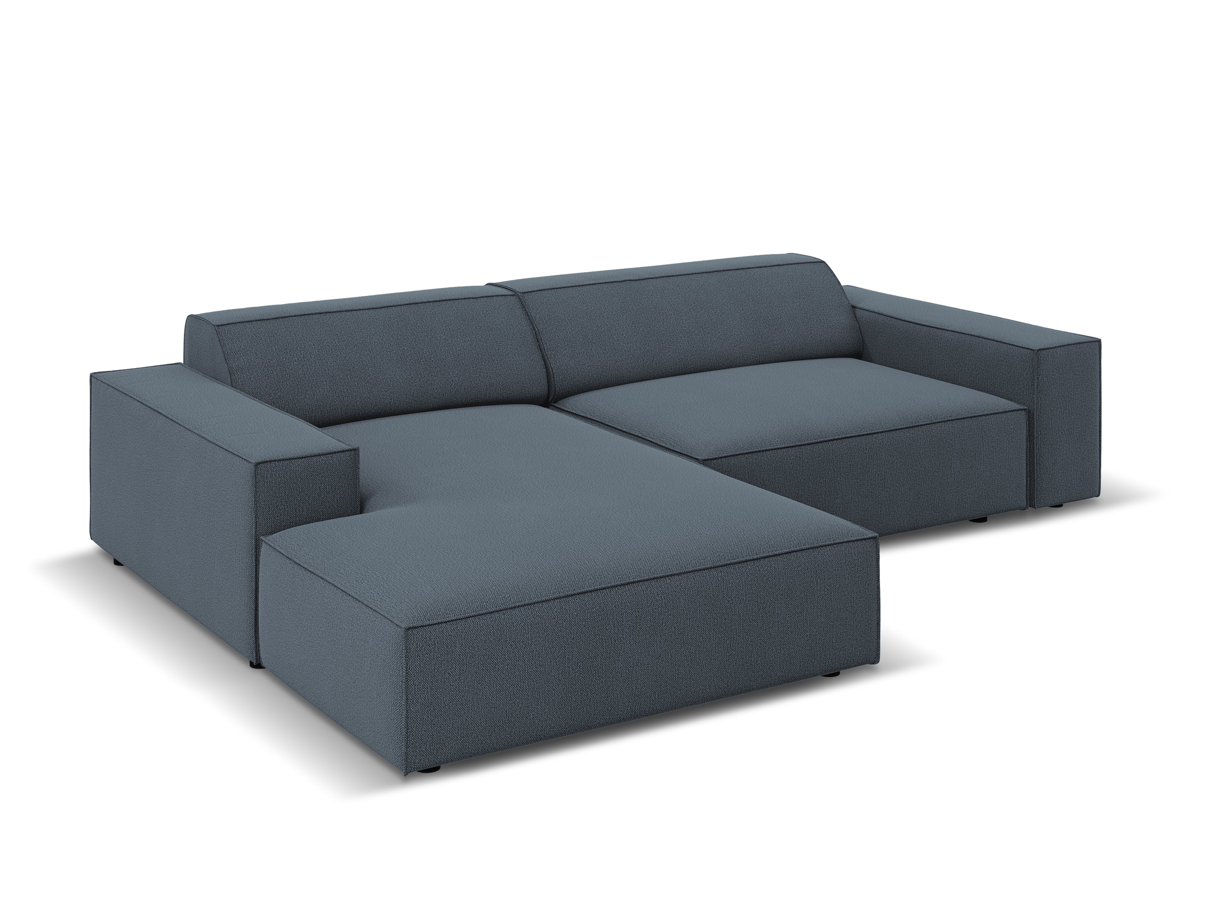 Linker 3-zits hoekbank JODIE in blauw