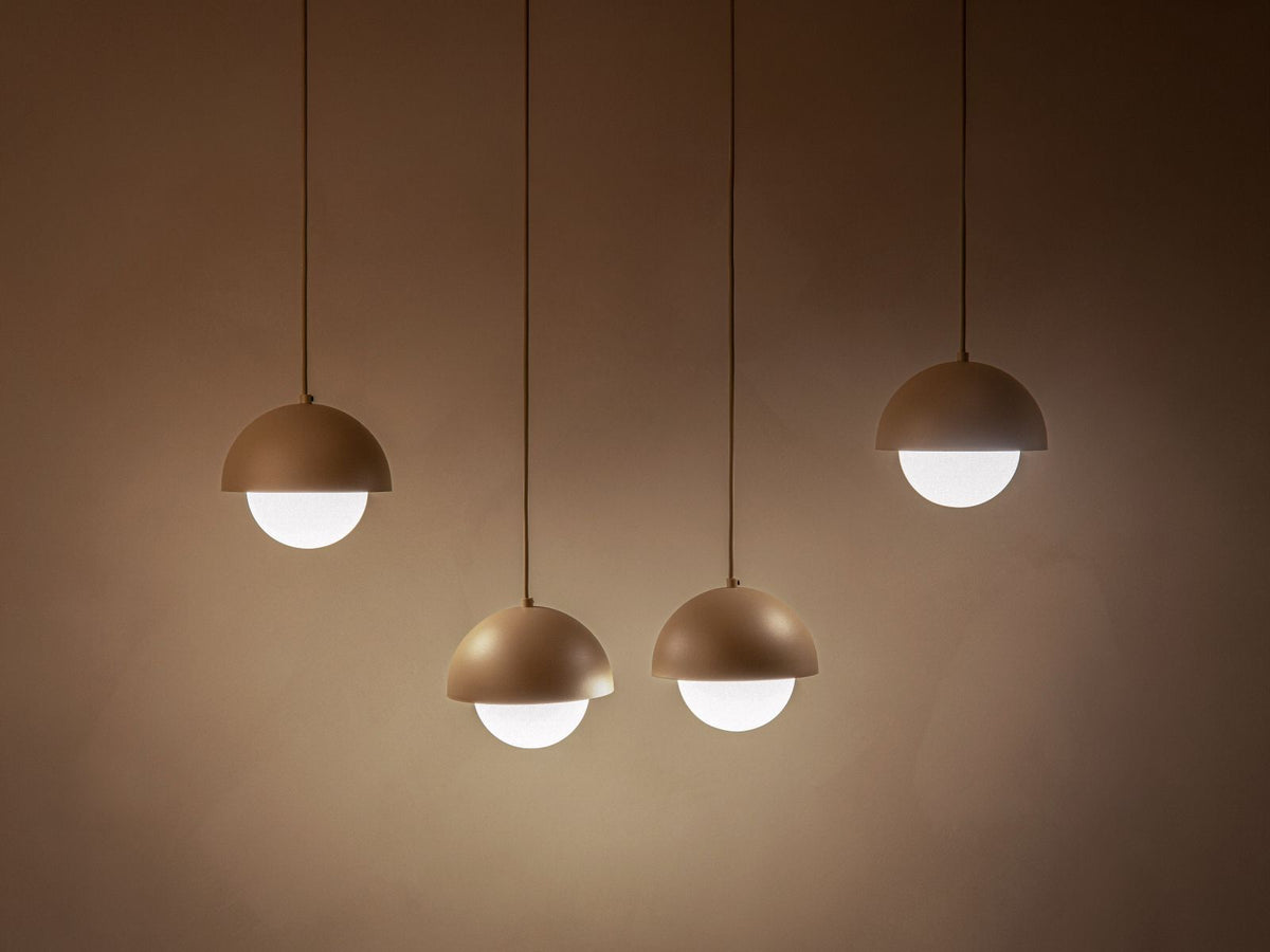 Lampa wisząca 4-punktowa KORA piaskowy – ujęcie 3