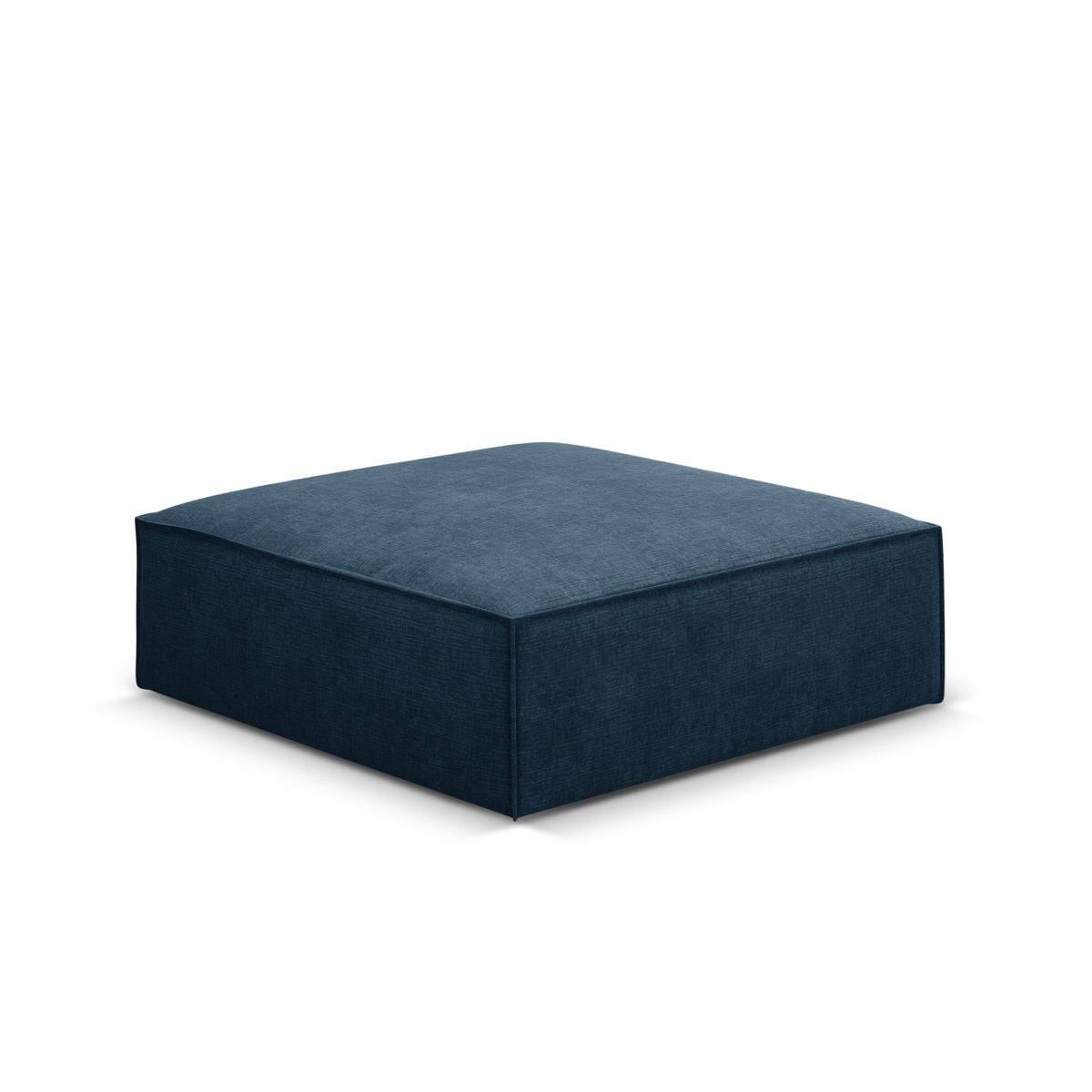 Puf KAELLE kobaltowy szenil Over The Horizon – ujęcie boczne