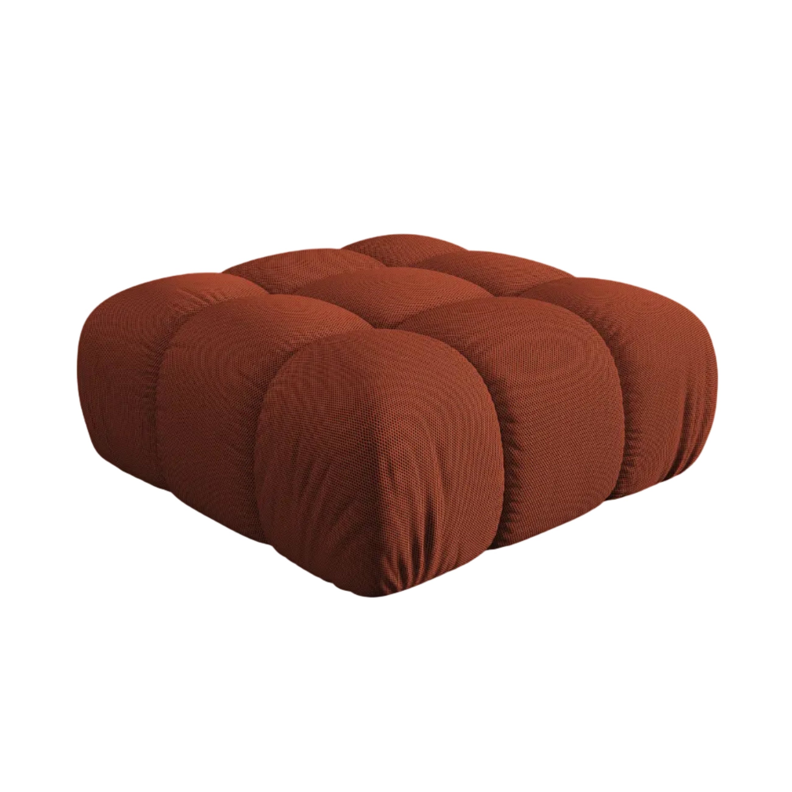 Puf / moduł BELLIS ceglana tkanina 3D