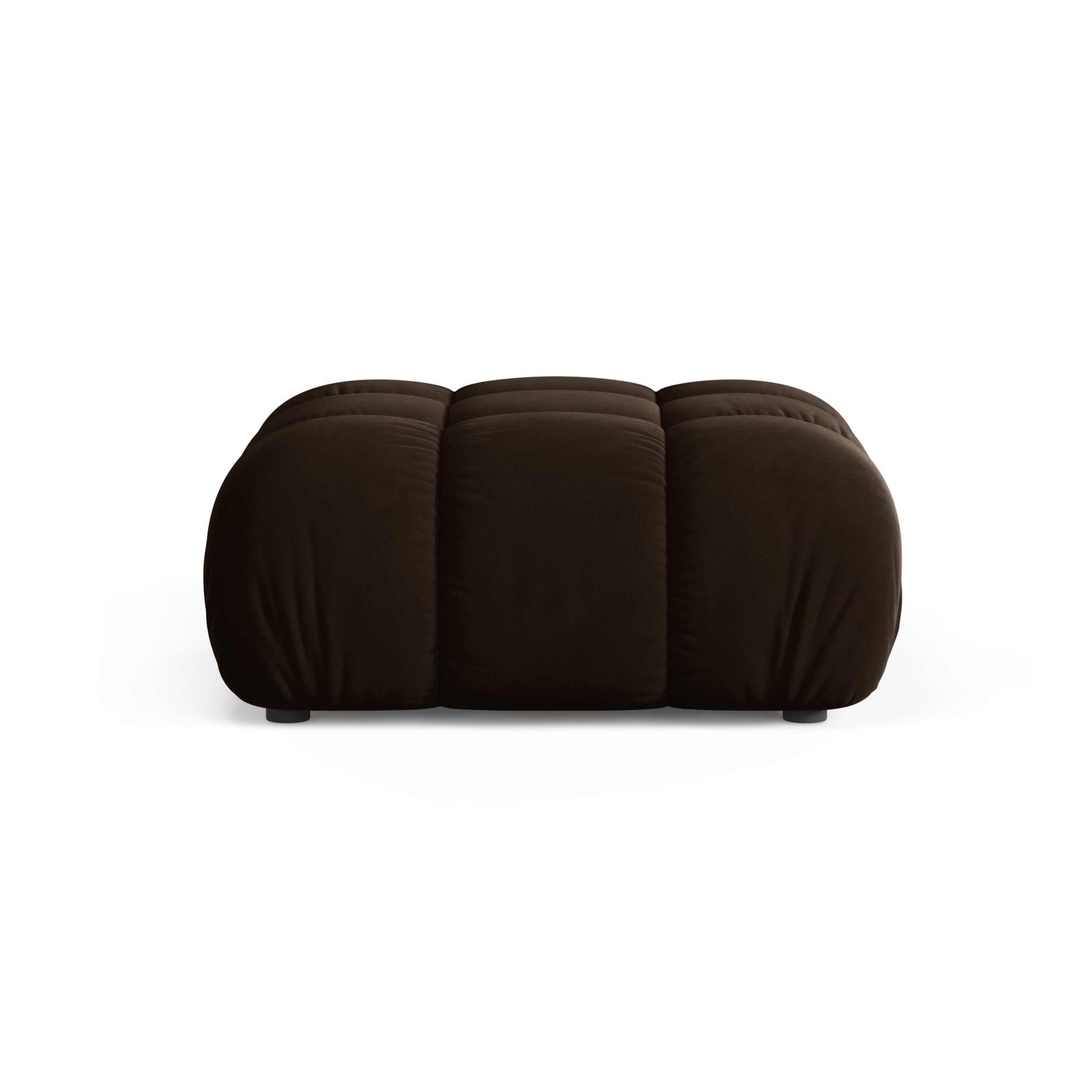 Puf / fluwelen module BELLIS chocolade