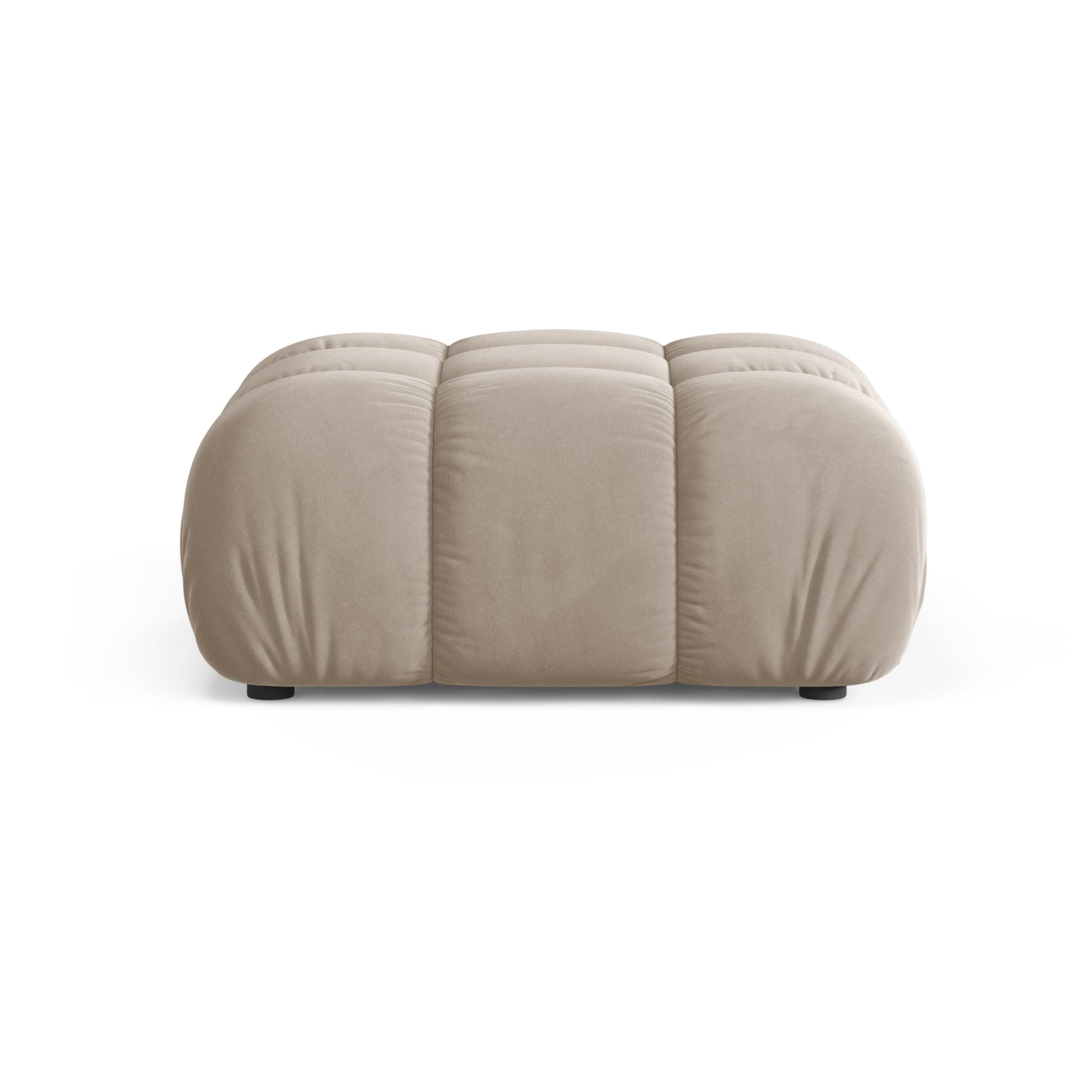 Puf / modulaire fluwelen BELLIS beige