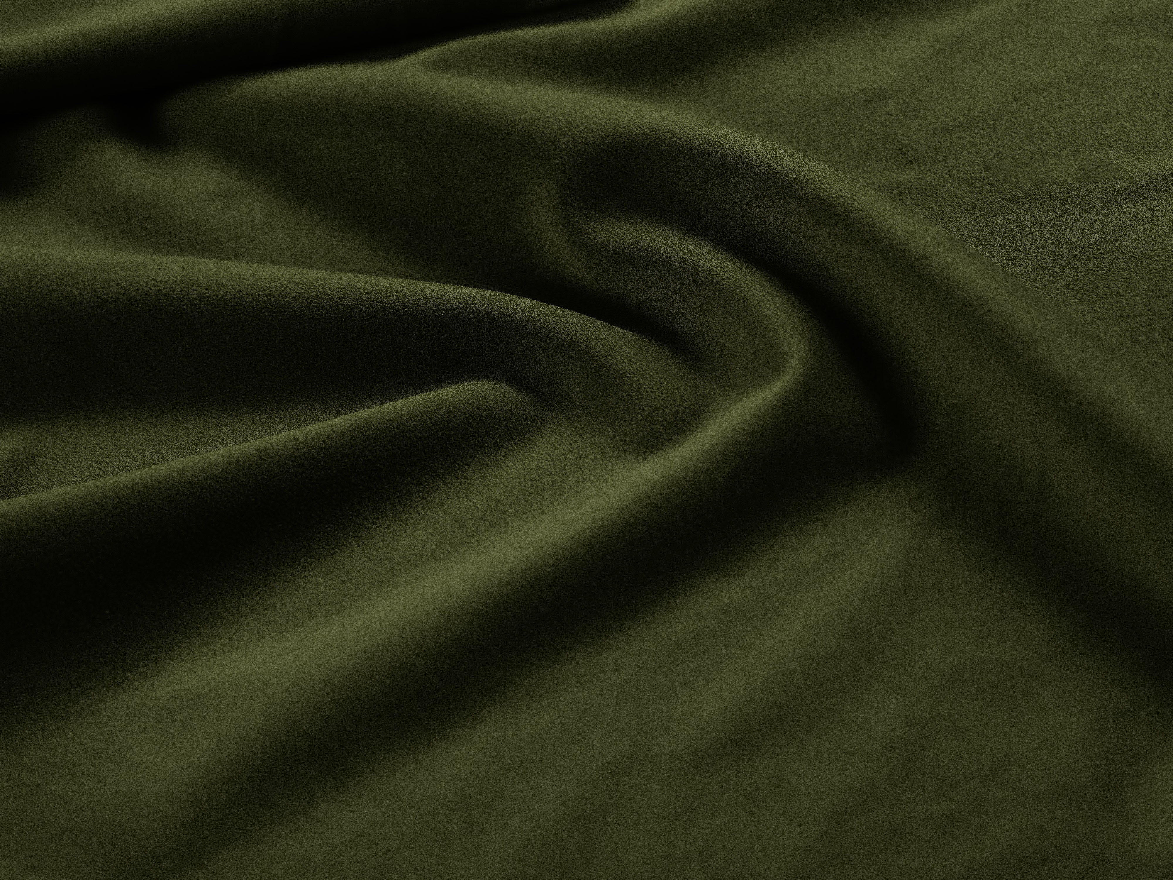 Velours poef GEORGIA legergroen