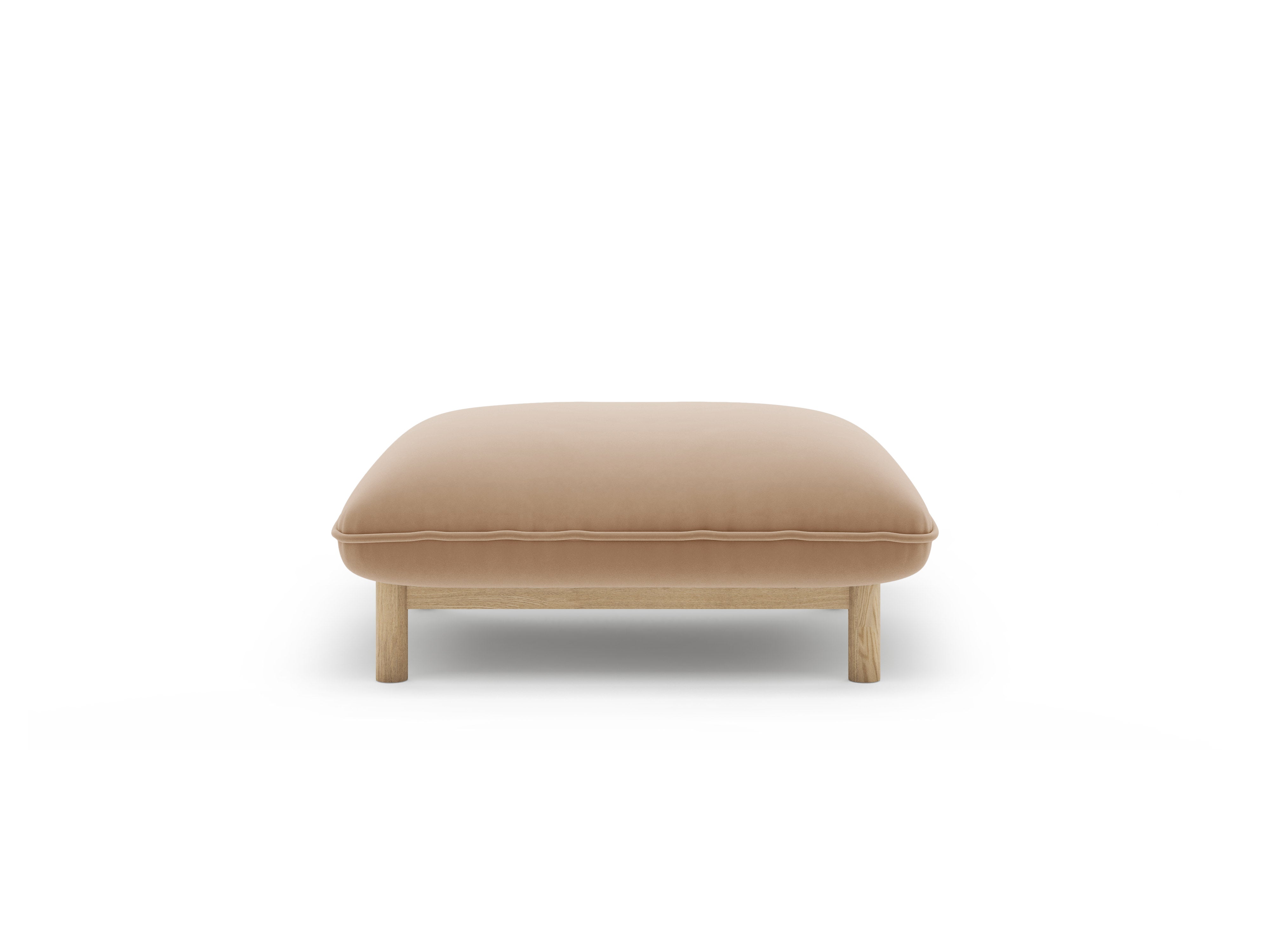 Puf aksamitny ADA piaskowy