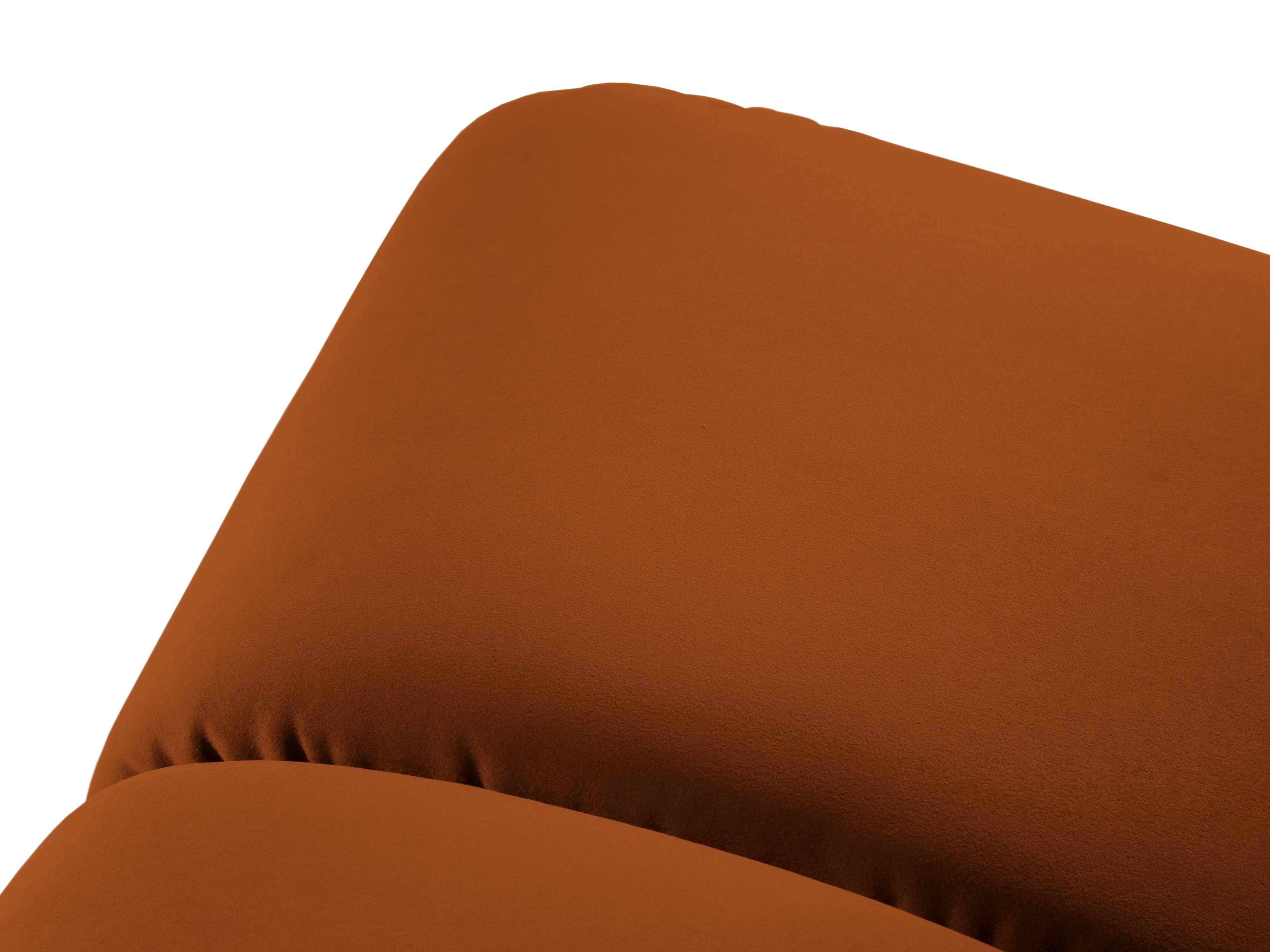 Samt Pouf DIANA terrakotta