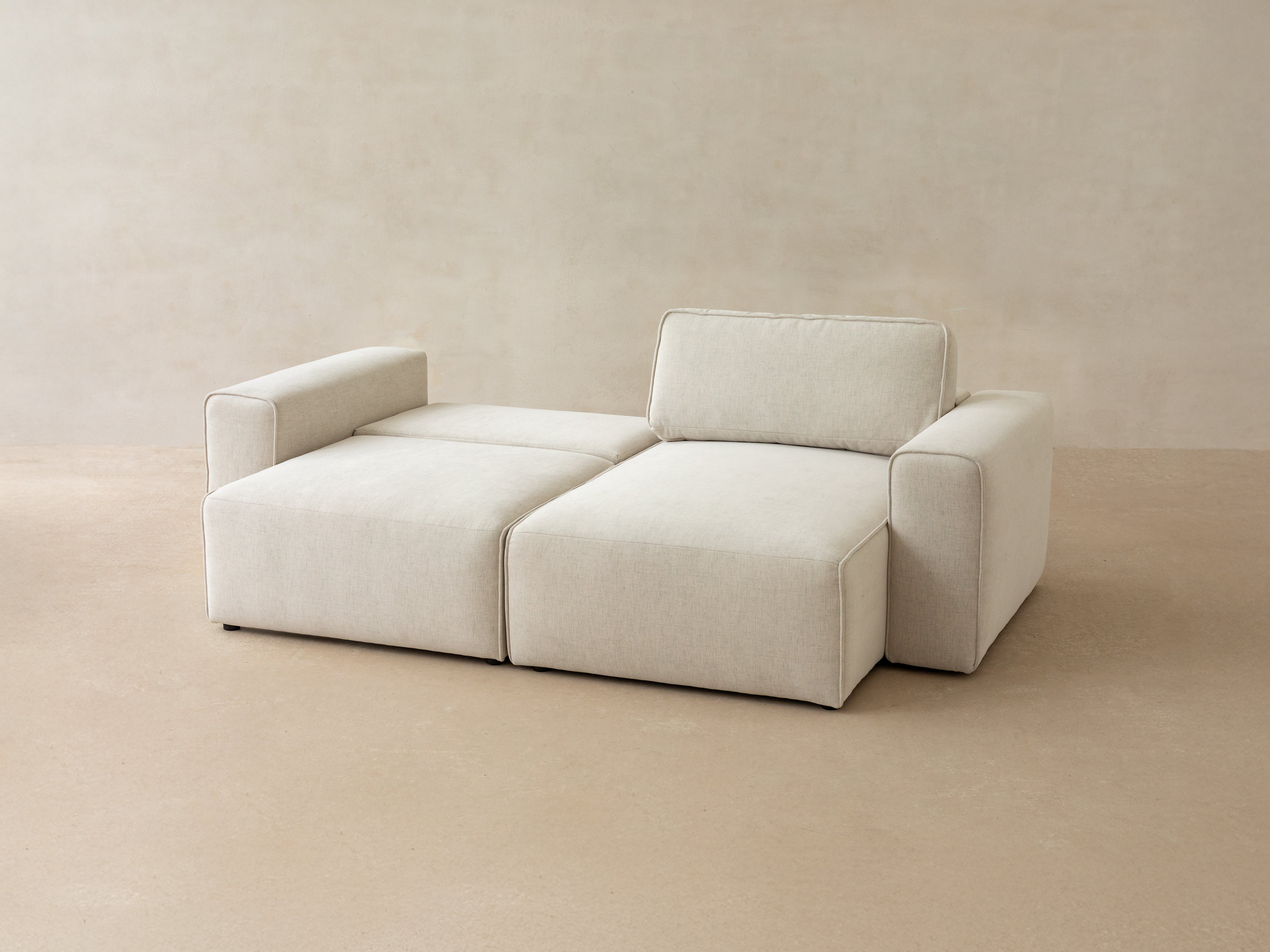 Samt-Ecksofa linksseitig 3-sitzig mit Schlaffunktion VICTOR schwarz