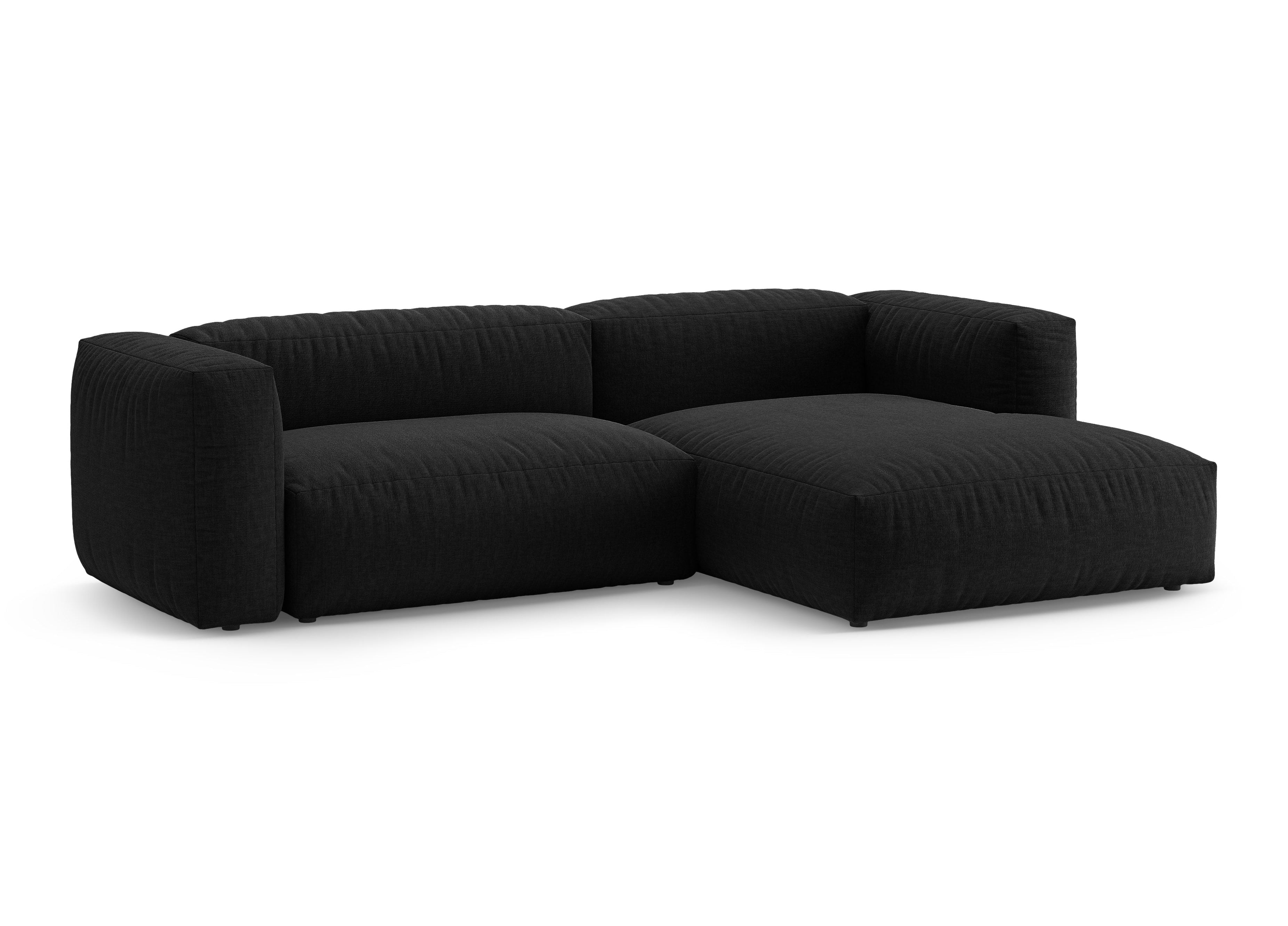 Right-facing sofa bed MARTINA black