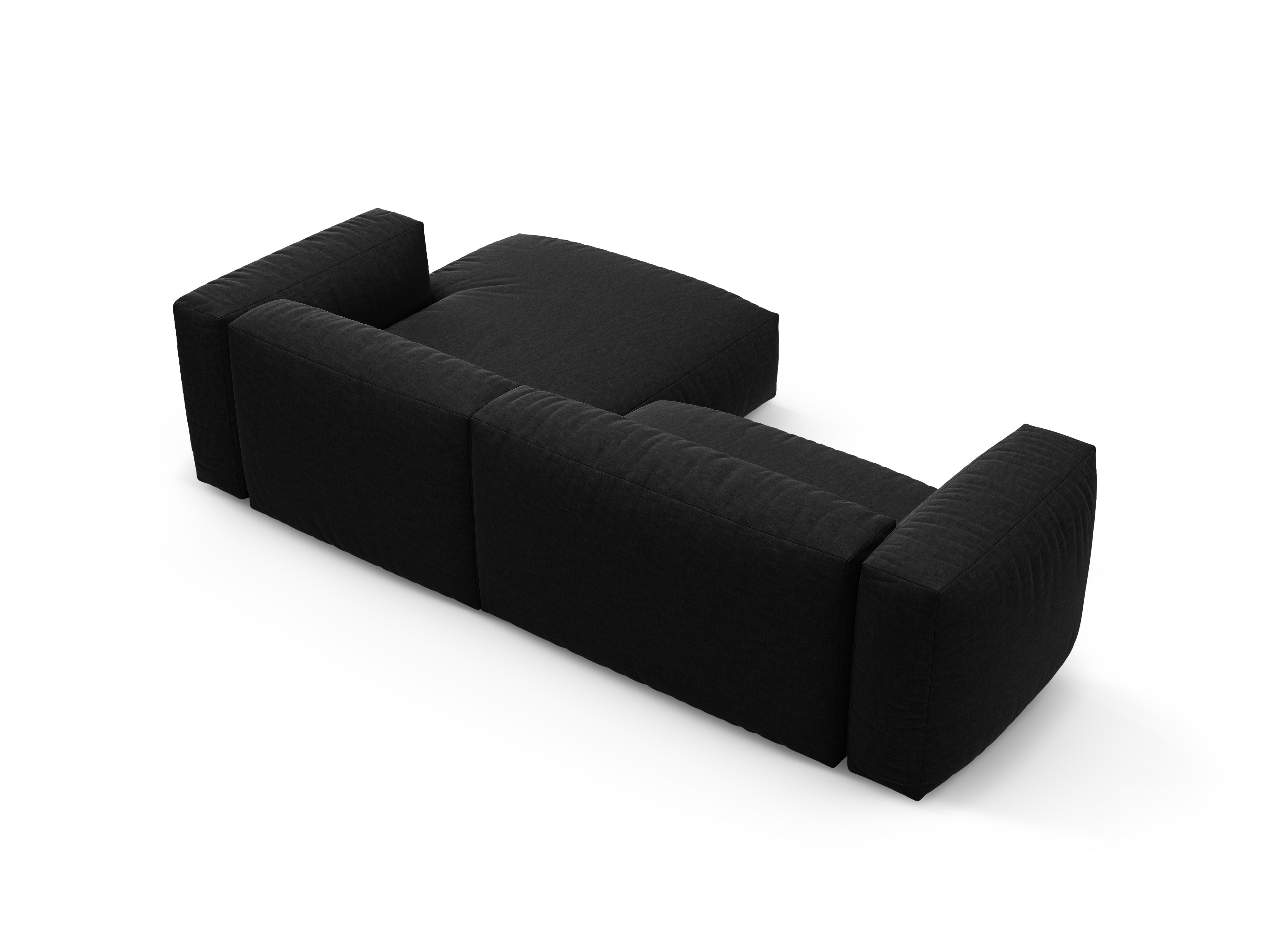 Right-facing sofa bed MARTINA black