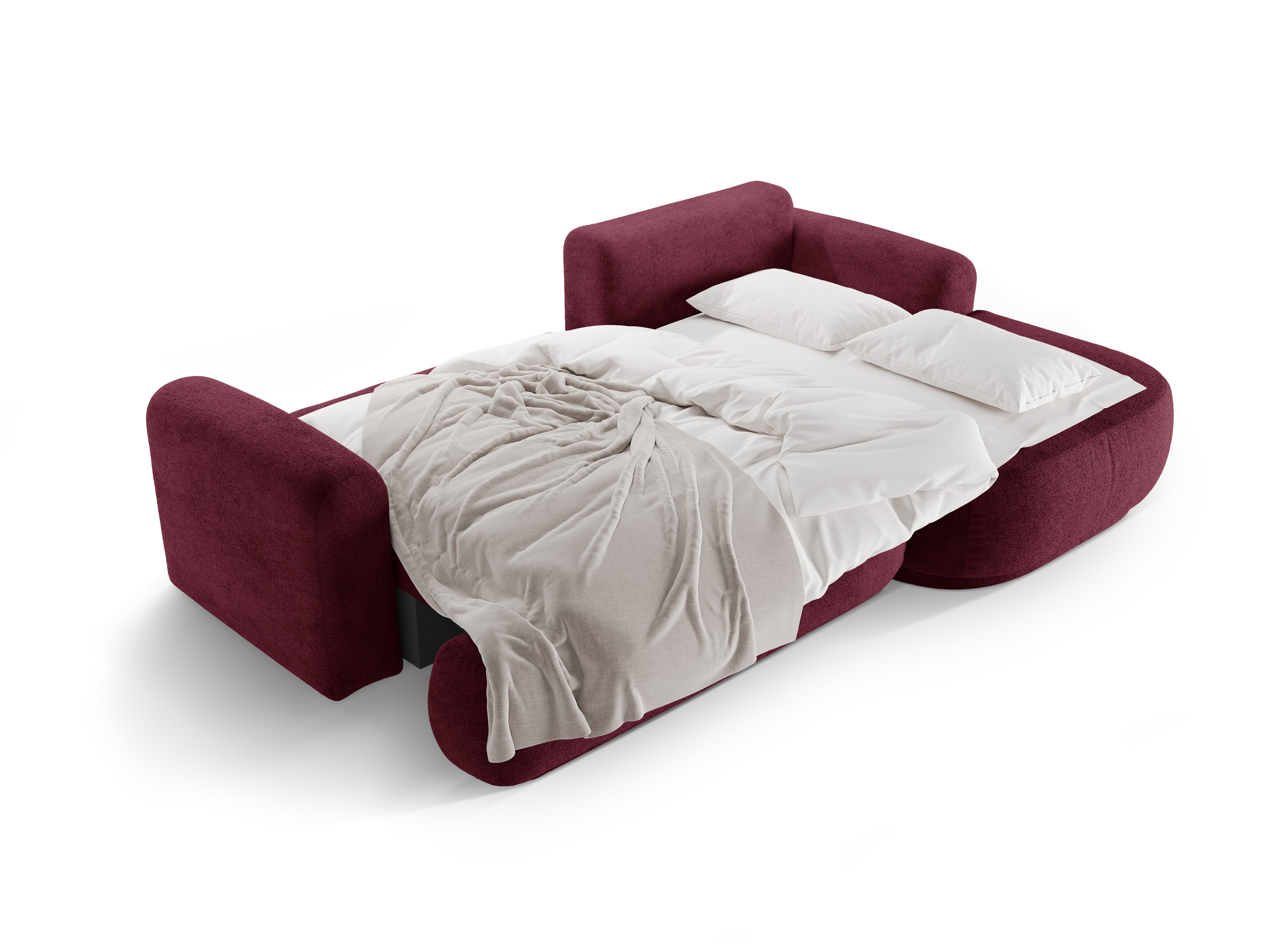 Right -sided corner with Ella Burgundy sleeping function