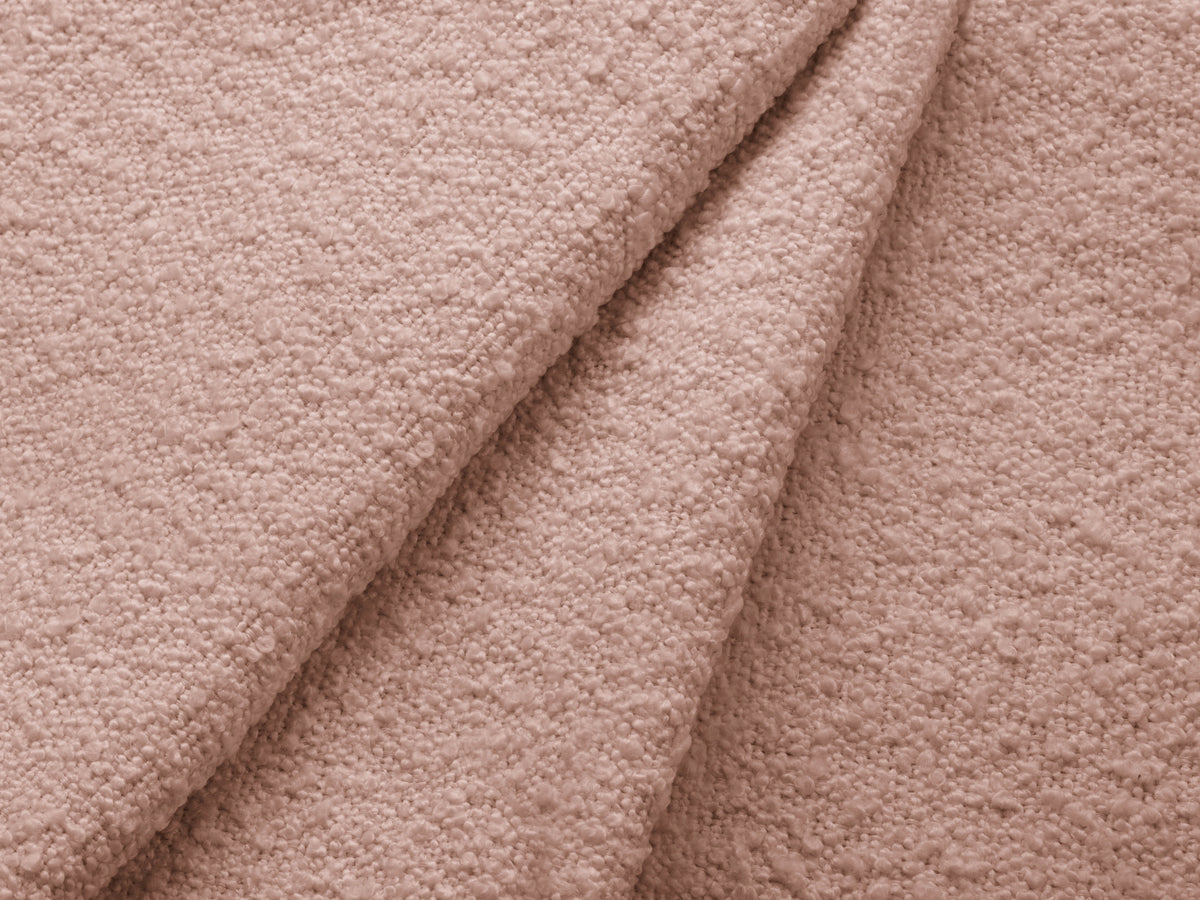Narożnik prawostronny 4-osobowy KATE różowy boucle – sofa narożna