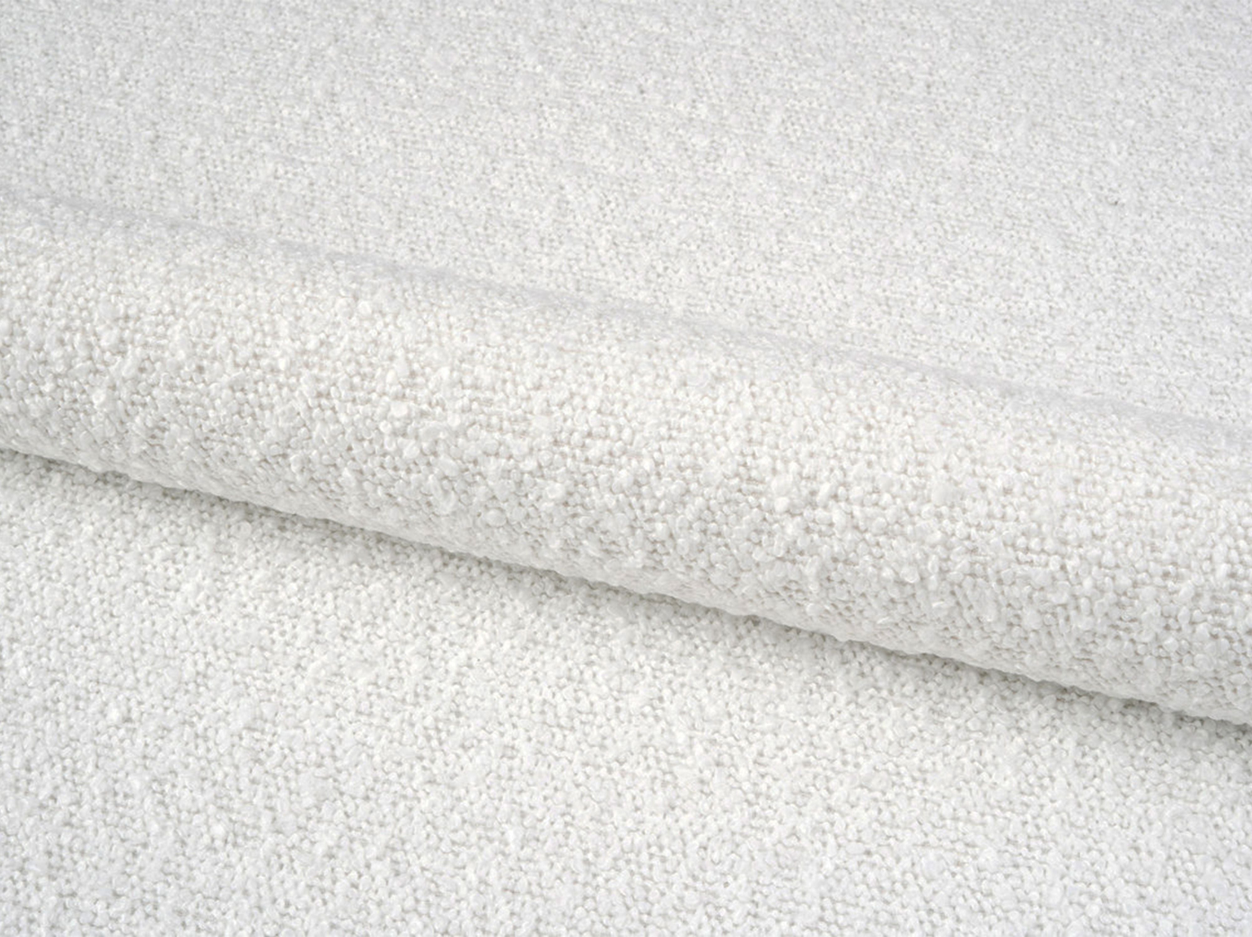 Rechtersided 3-zits hoekbank JODIE in witte boucle