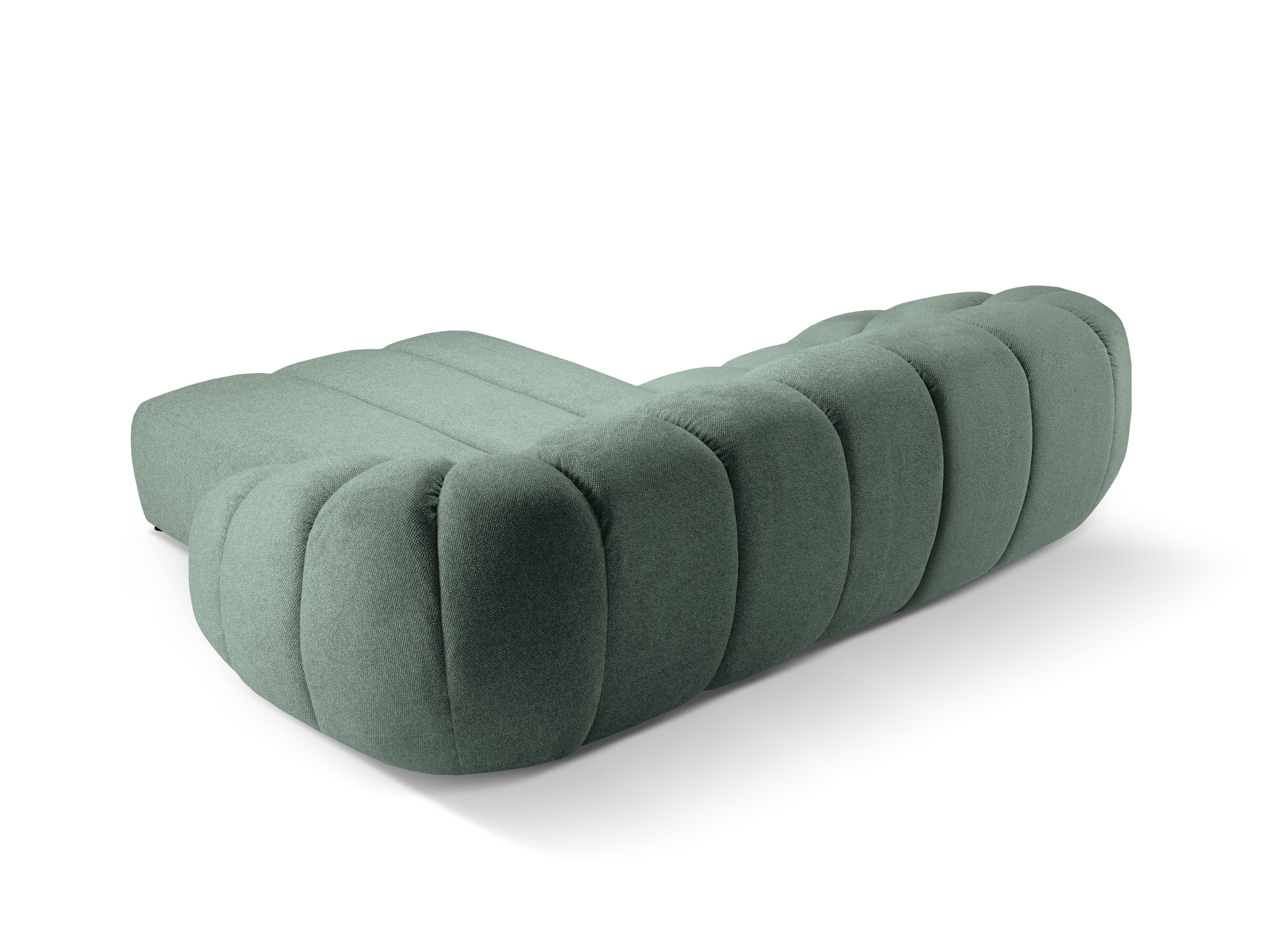 3-zits hoekbank rechts DIANA mintgroen chenille