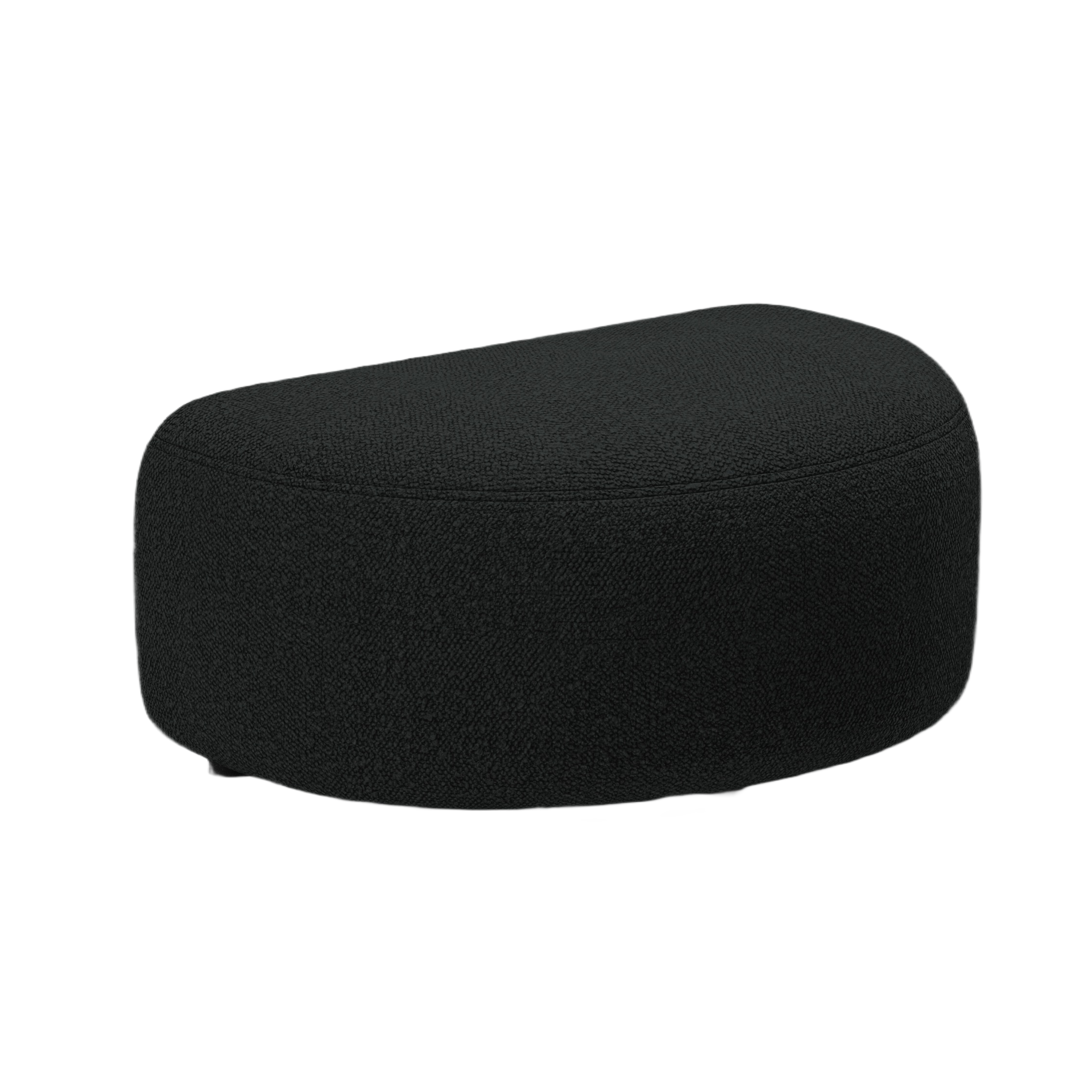 Pouf KATE black boucle