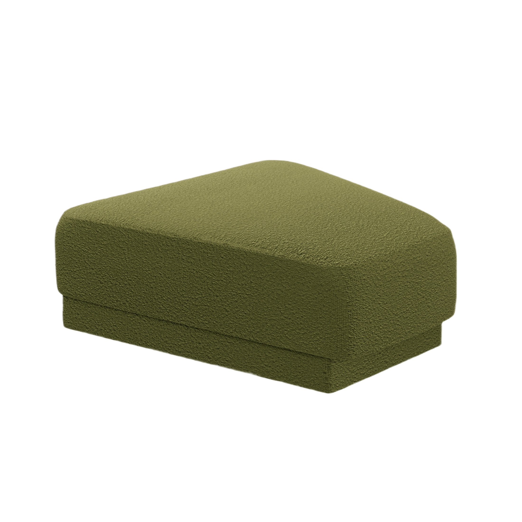 Pouf / Modul MILEY grüner Boucle