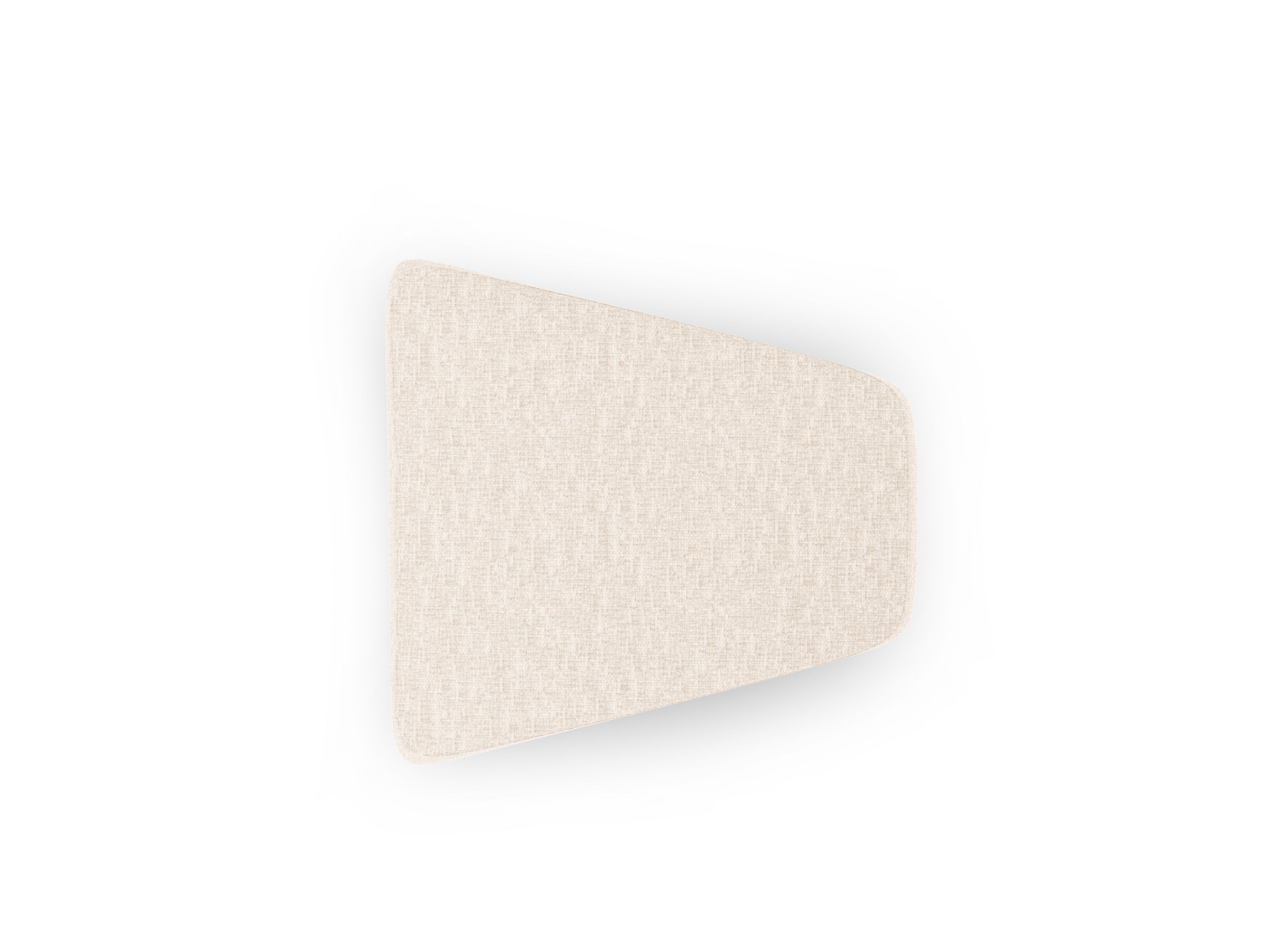 Pouf / module MILEY light beige silky chenille