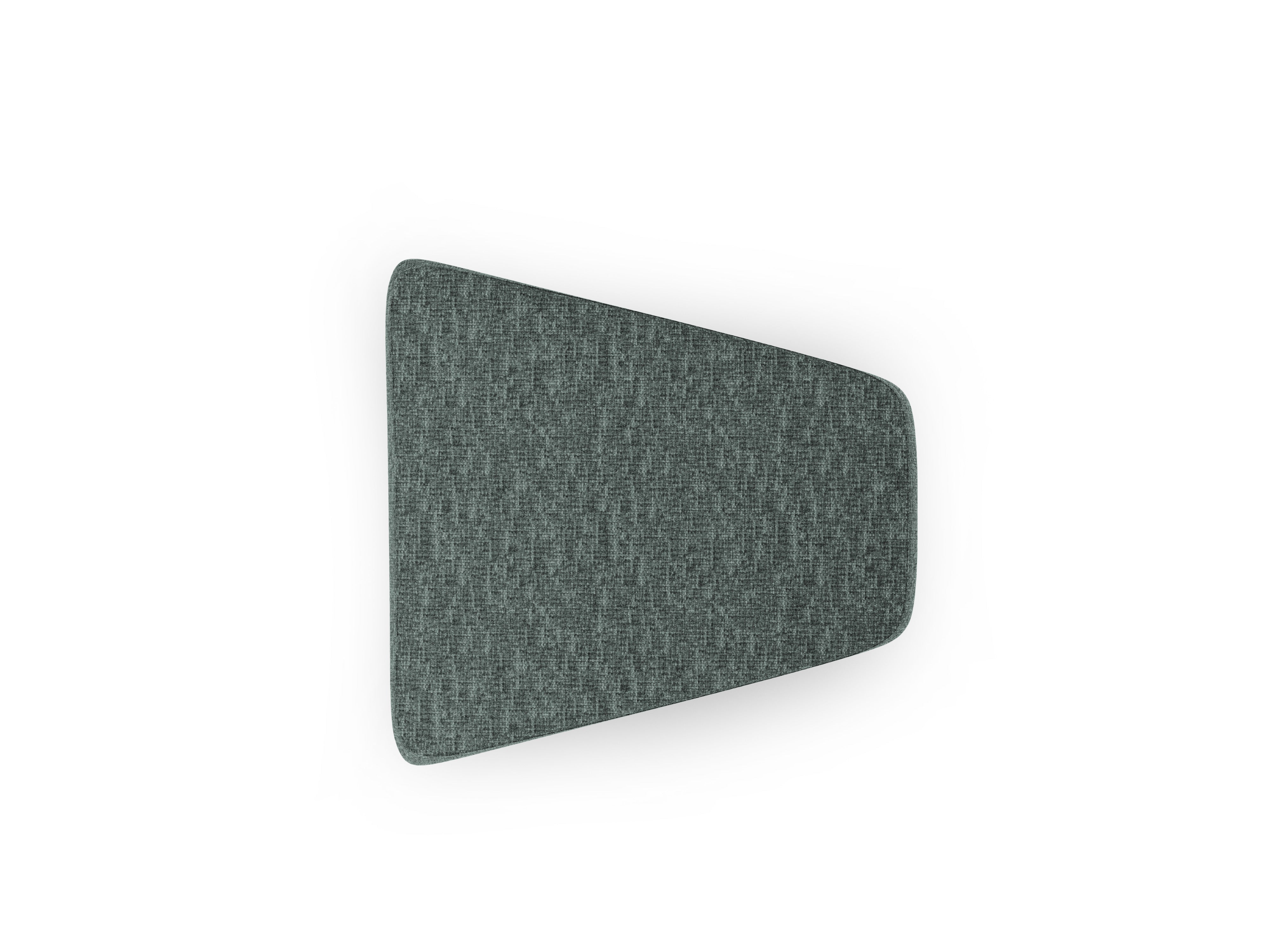 Puff / module MILEY petrol blue silky chenille