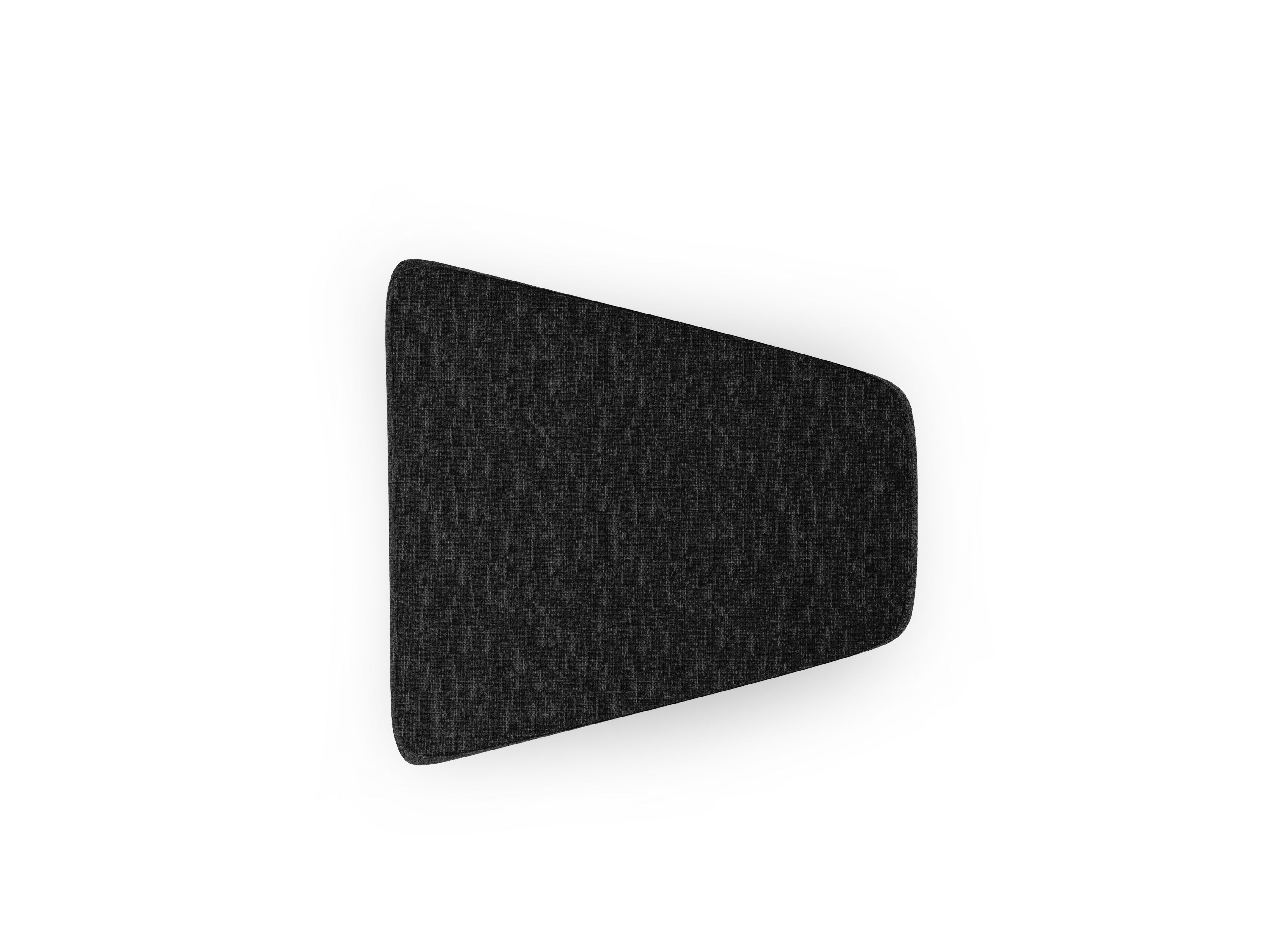 Pouf / module MILEY black chenille silky