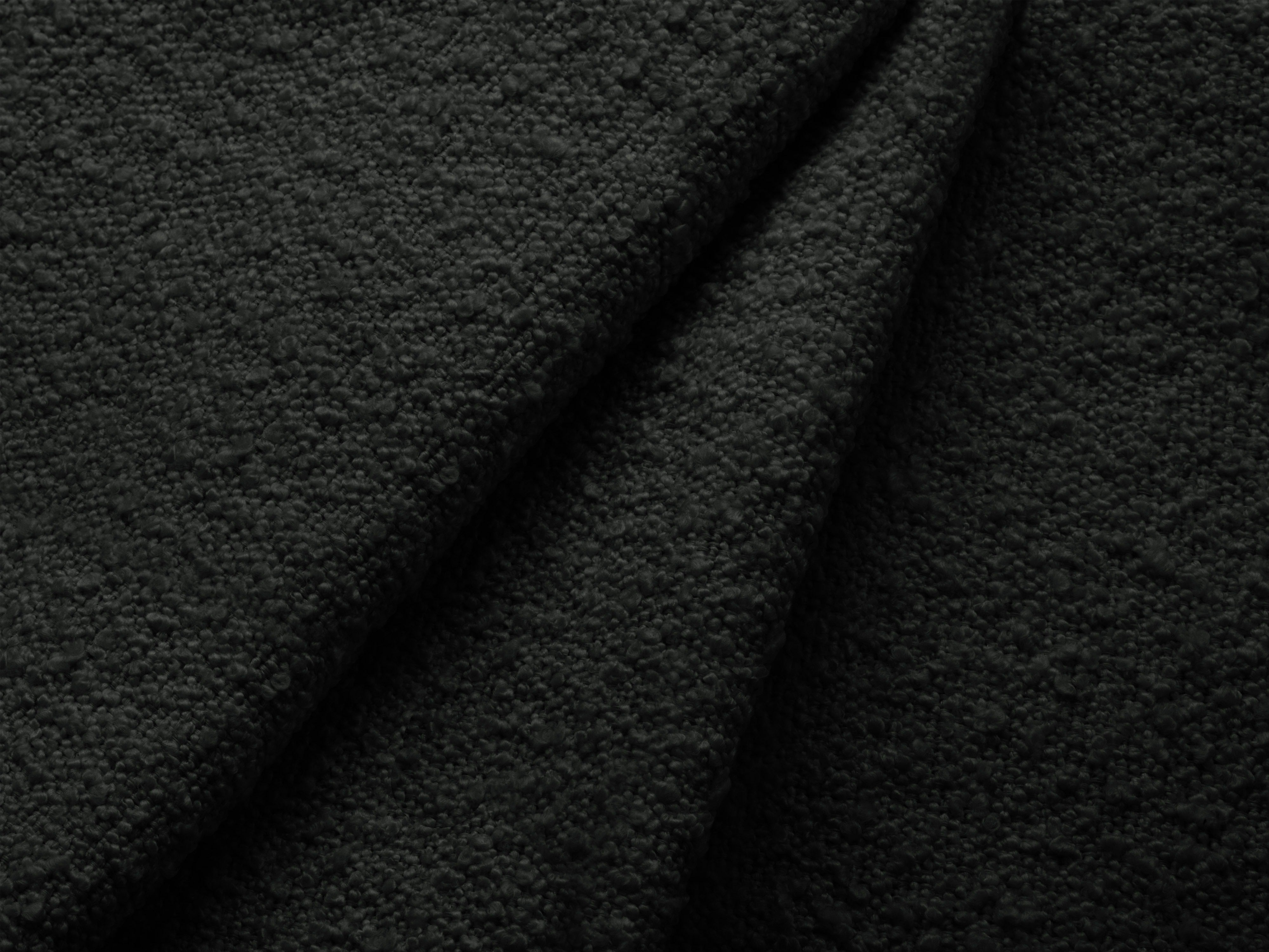 Modulares Ecksofa mit Tisch 3-sitzig rechts MILEY schwarz Boucle