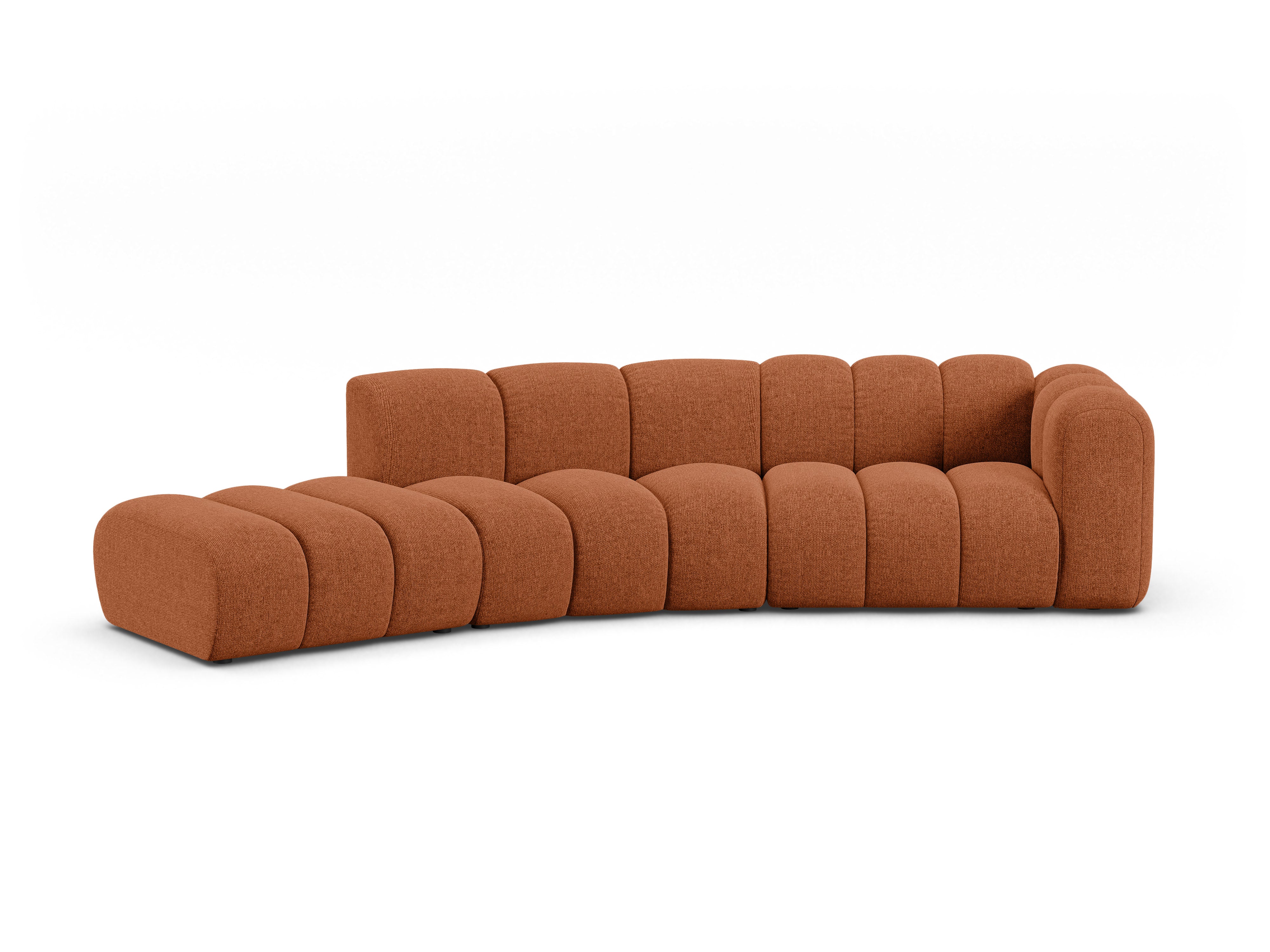 Sofa 5-persoons links LUPINE baksteen szenil