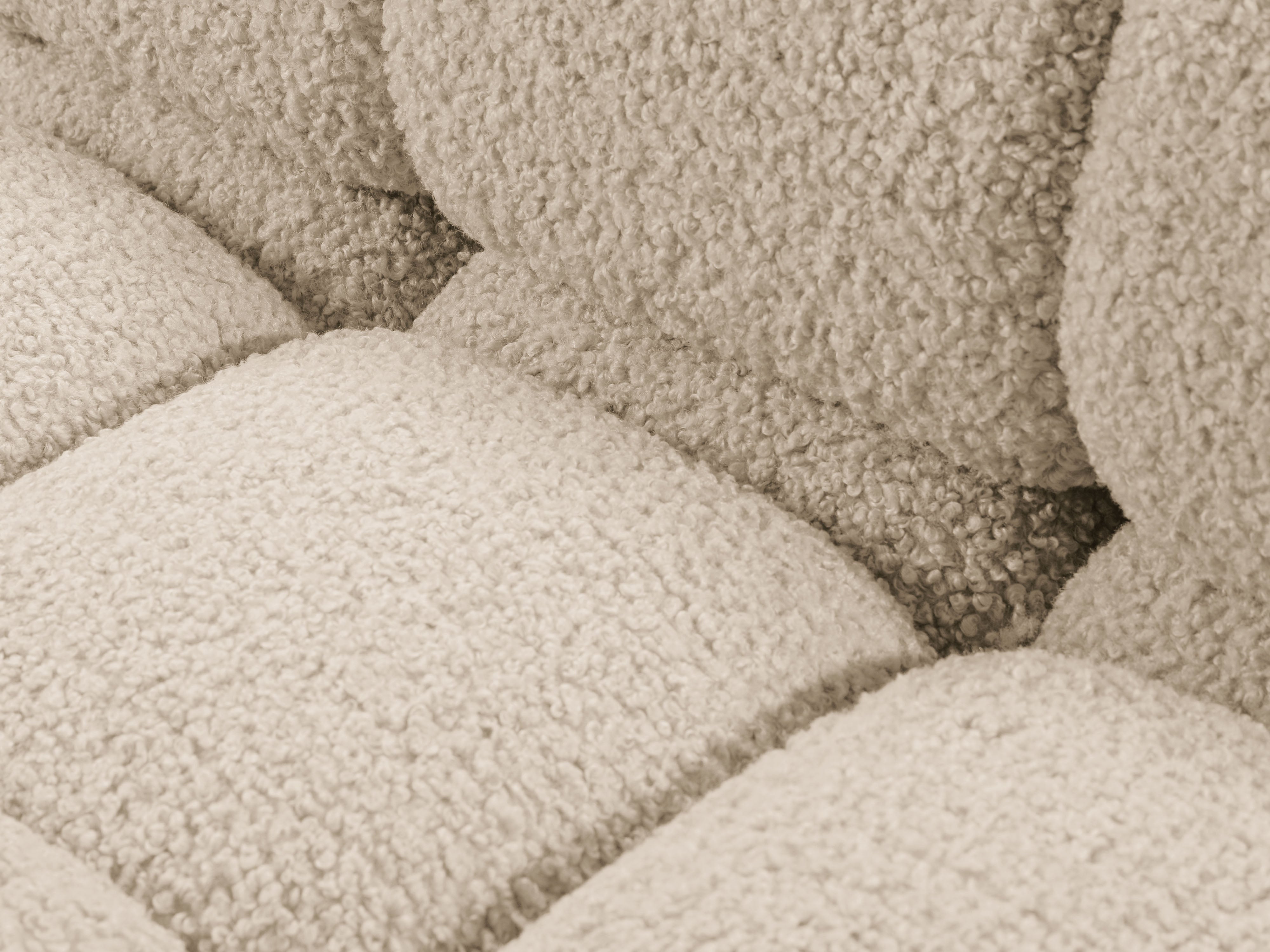 Modulaire open linker BELLIS bank in beige bouclé