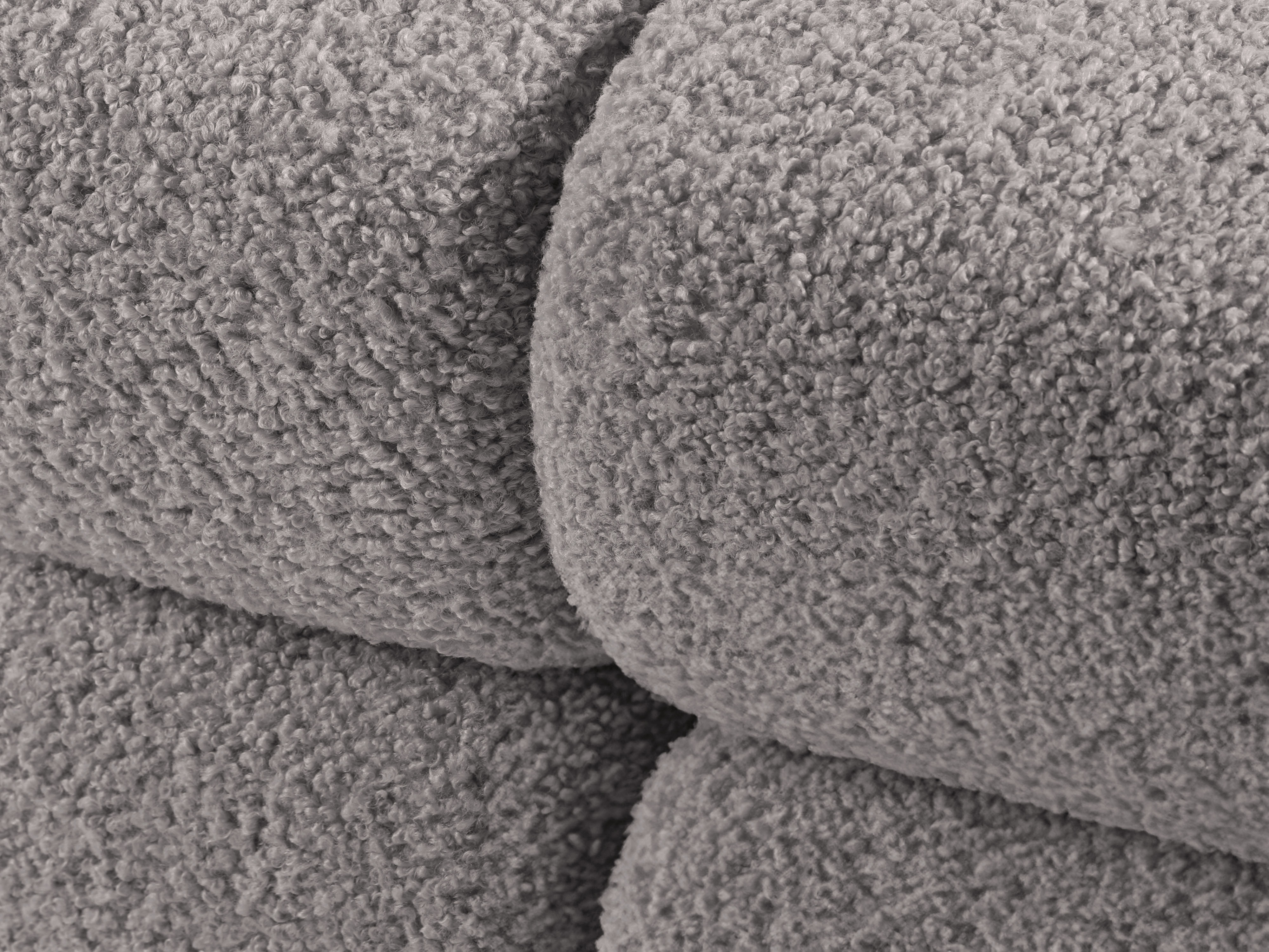 Modulaire open linker BELLIS bank in grijze boucle