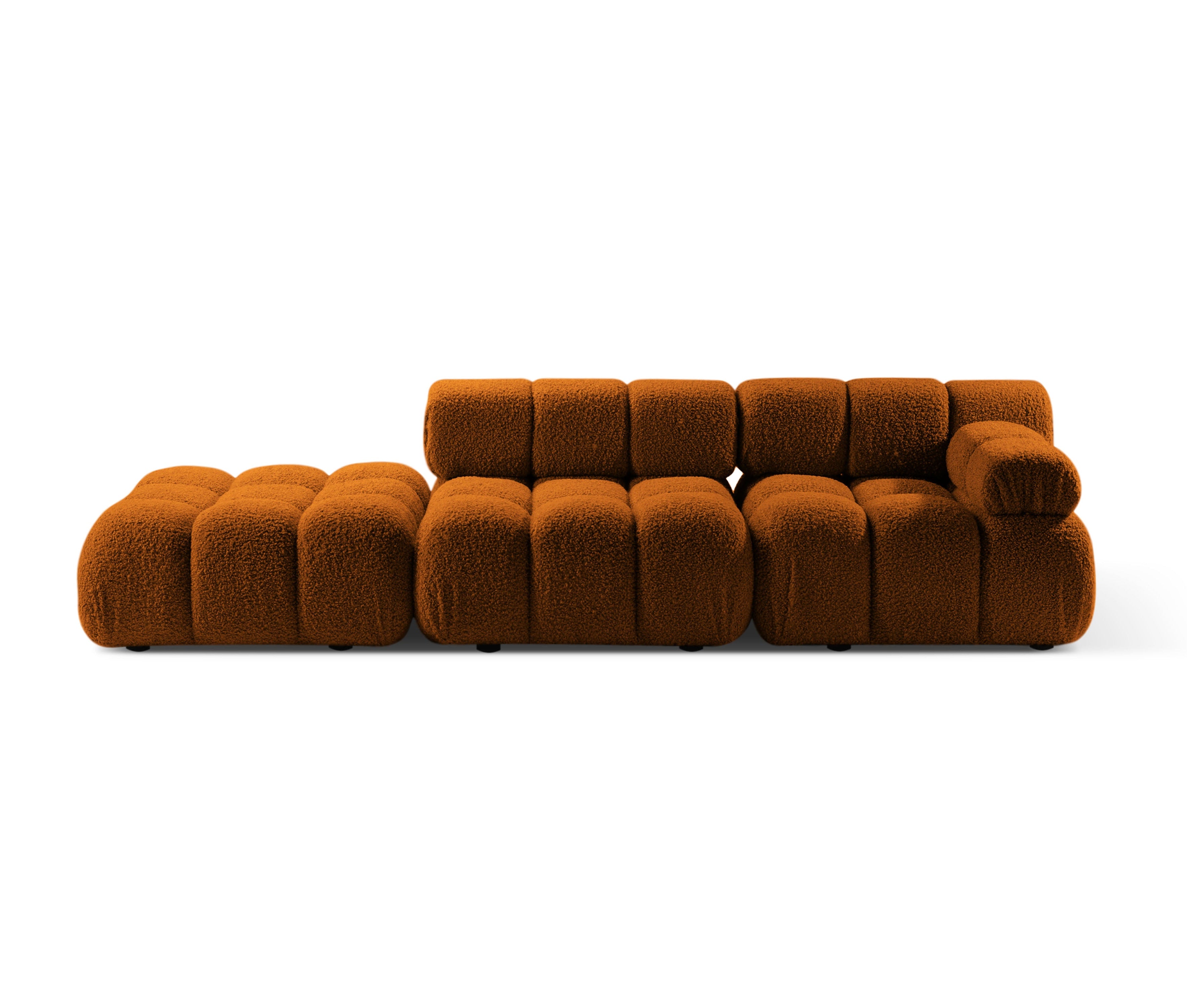 Modulaire open linker BELLIS bank in baksteen boucle