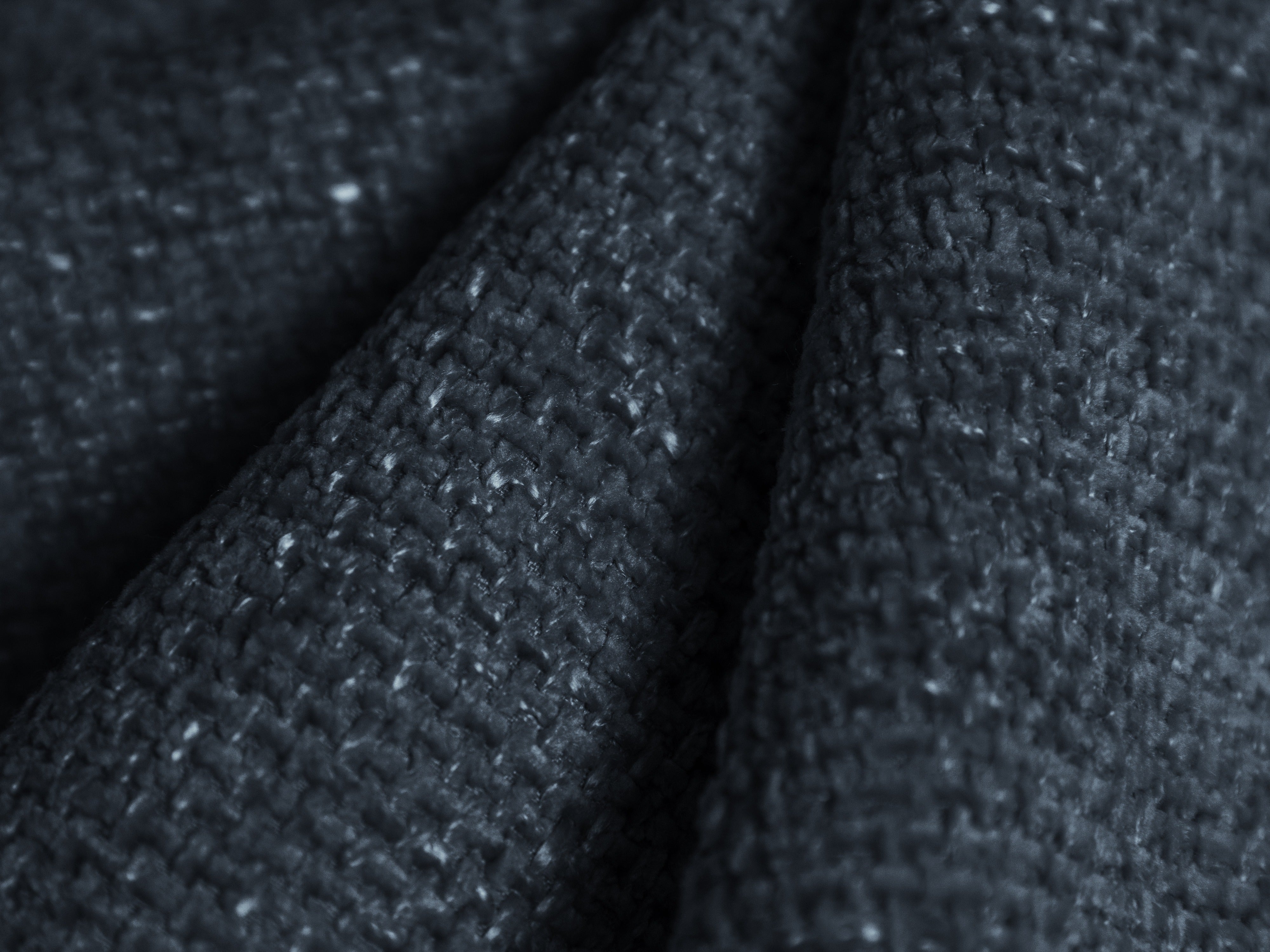 Modulaire bank rechtszijdig 6-persoons MILEY koninklijk blauw chenille zijdeachtig