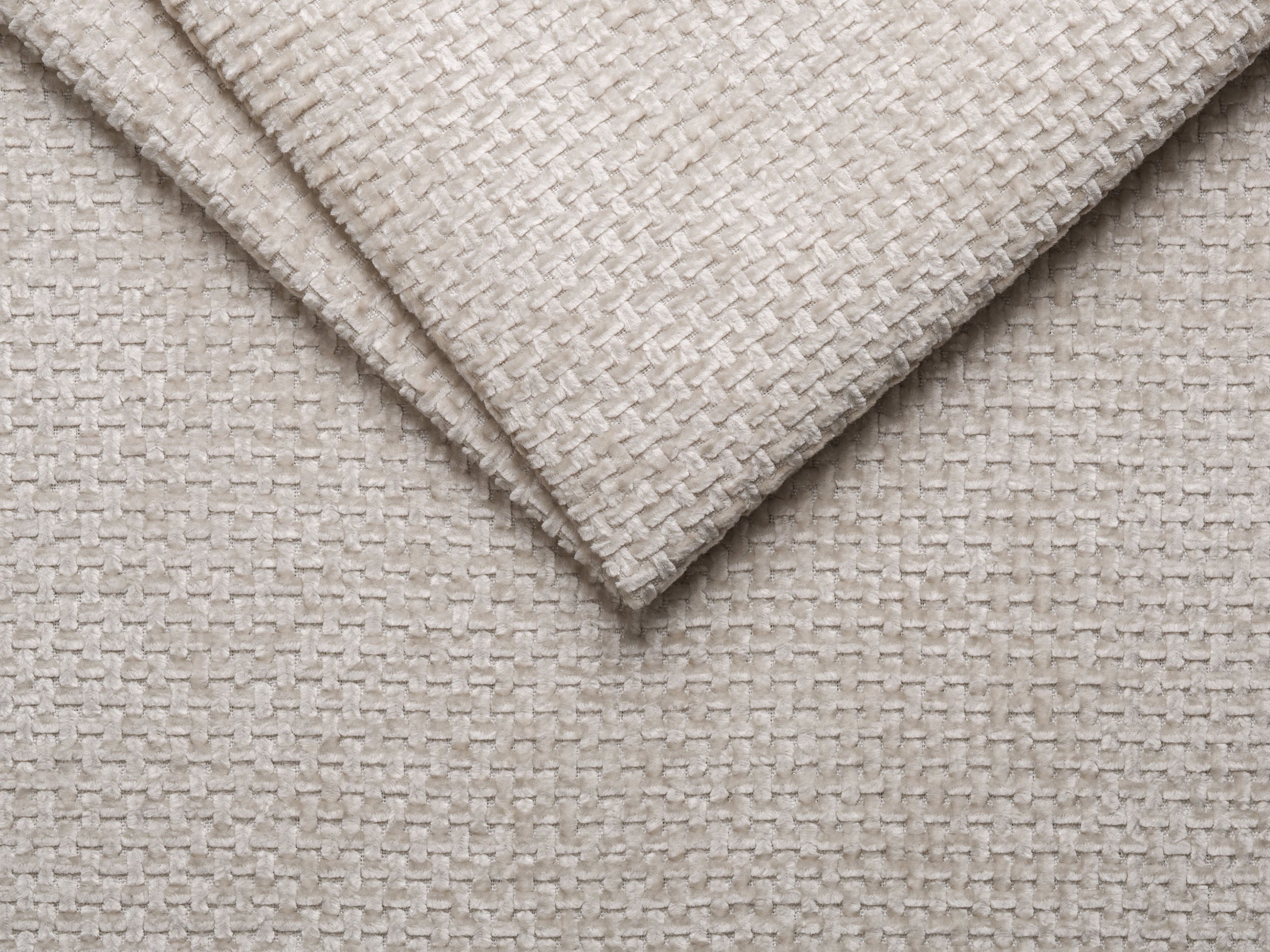 U-förmiger Ecksofa links MILEY beige Chenille