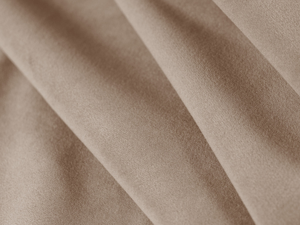 Velours poef KAELLE beige