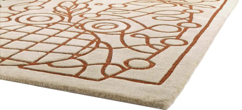 Vloerkleed FLORENCE beige met bruin