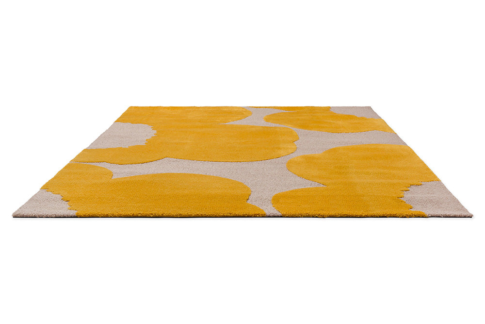 ISO wool rug Unique yellow