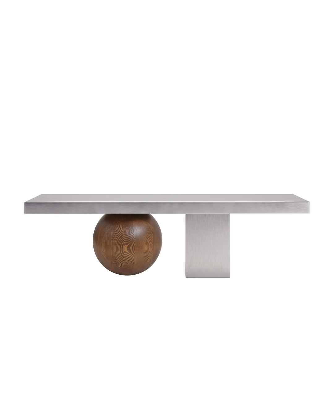 Koffietafel MOORT staal en hout