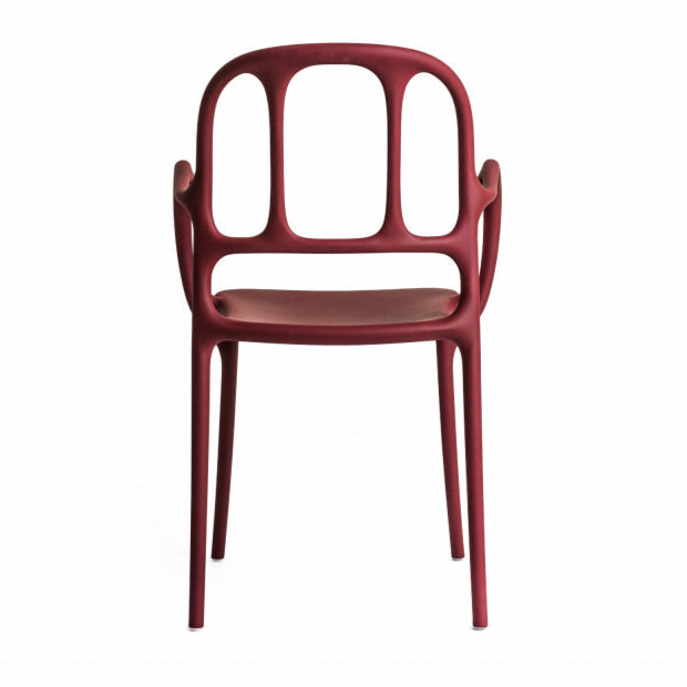 Buitenstoel MILA bordeauxrood