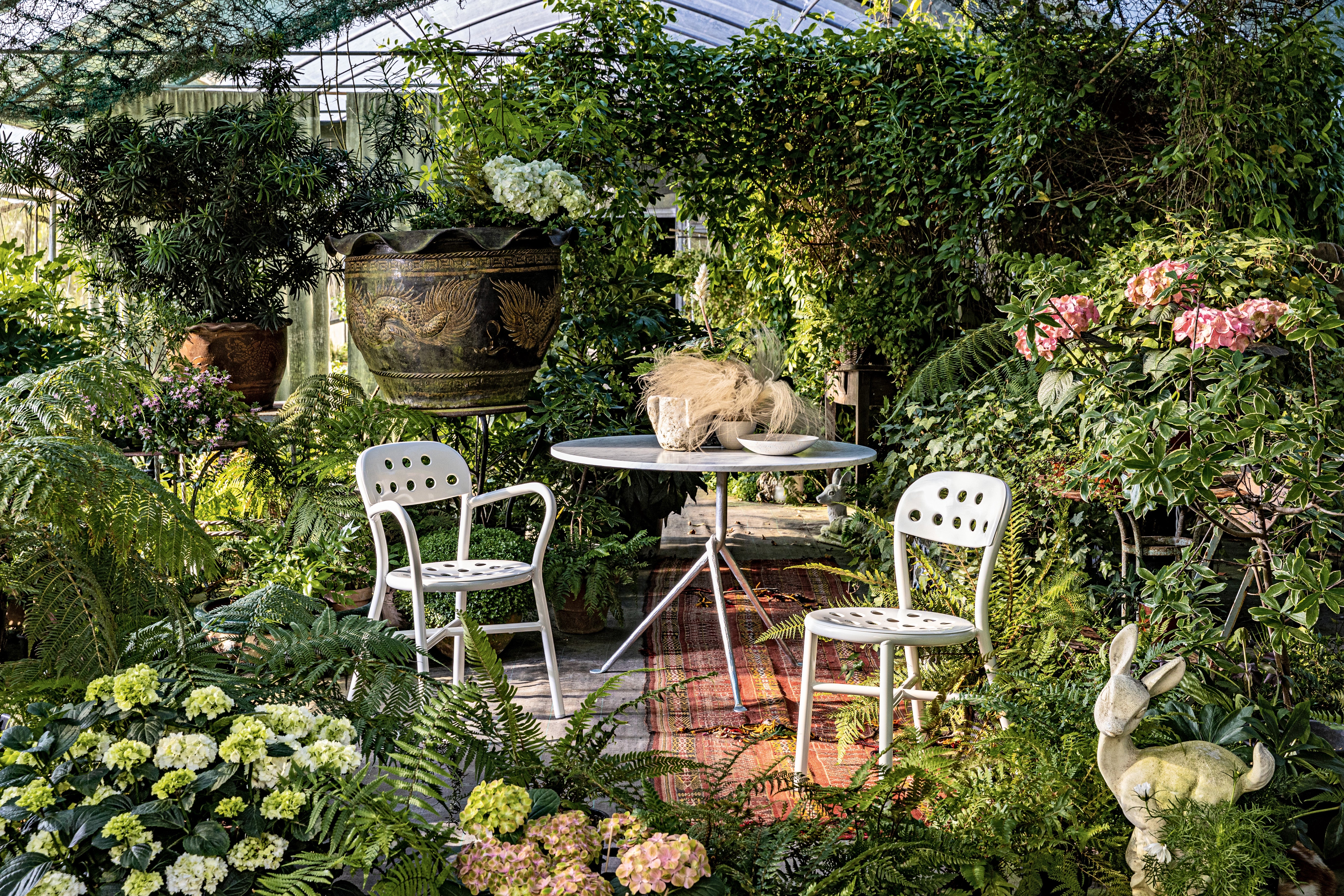 PIPE Outdoor-Stuhl weiß