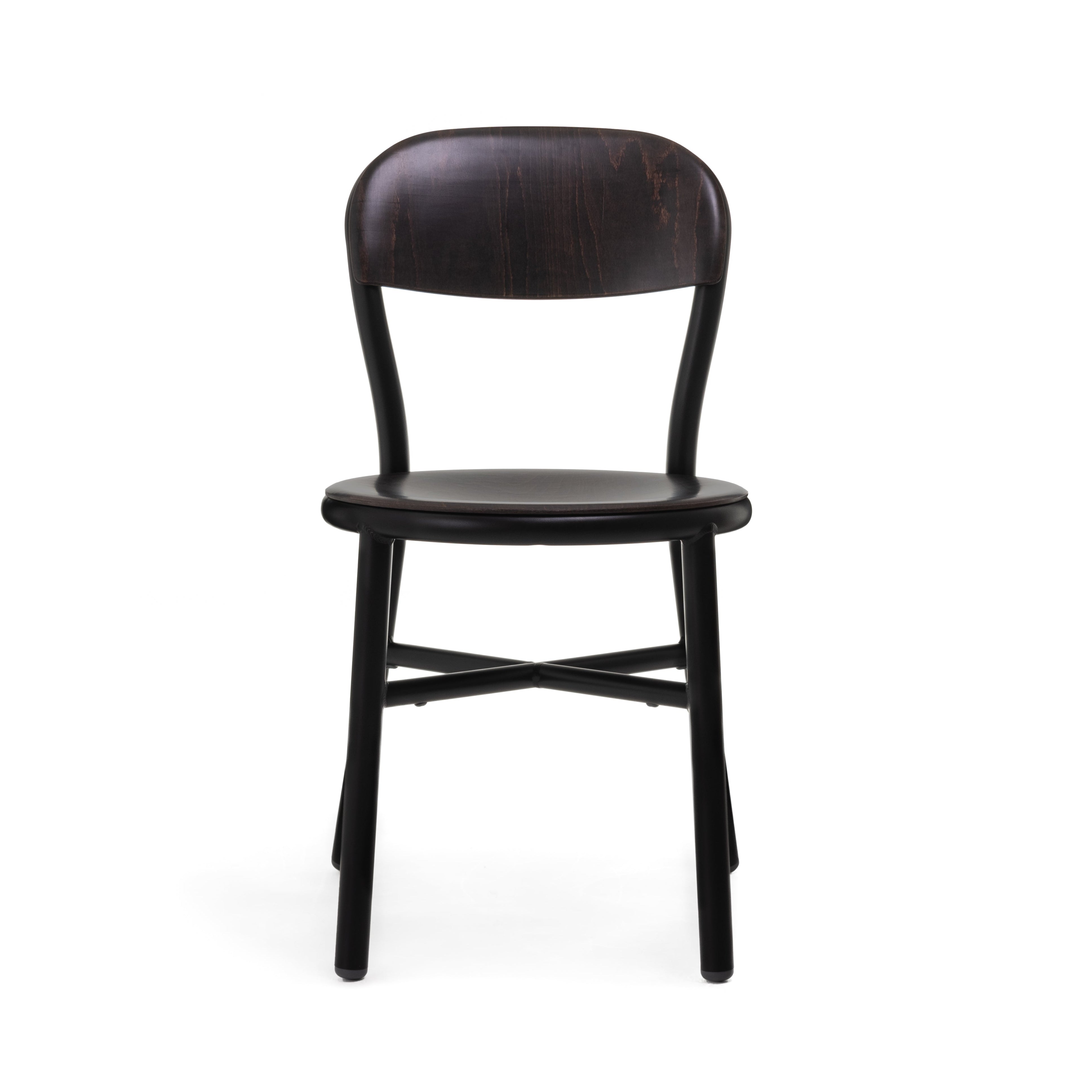 Stuhl PIPE dunkles Buchenholz