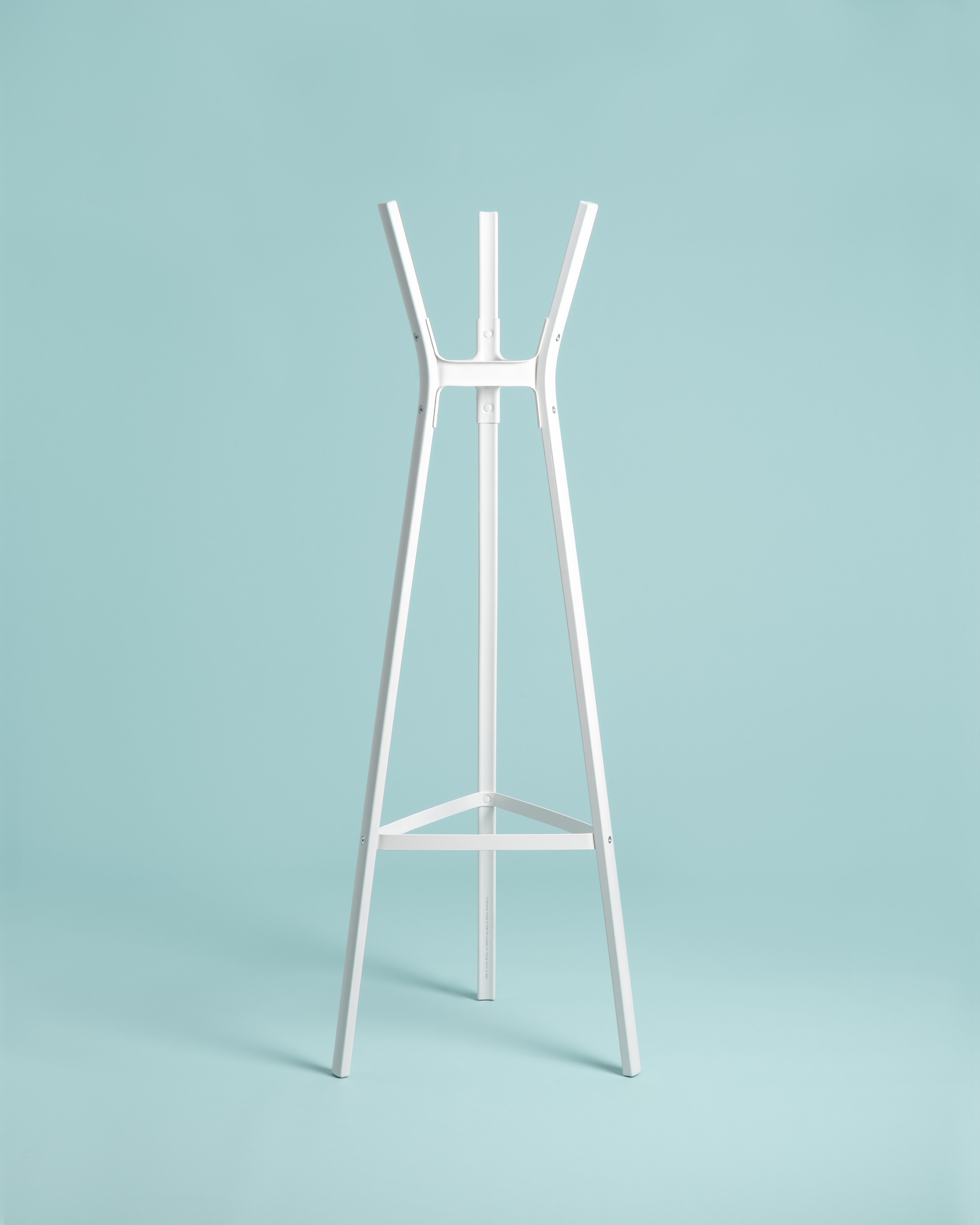 STEELWOOD standing coat rack white beech wood