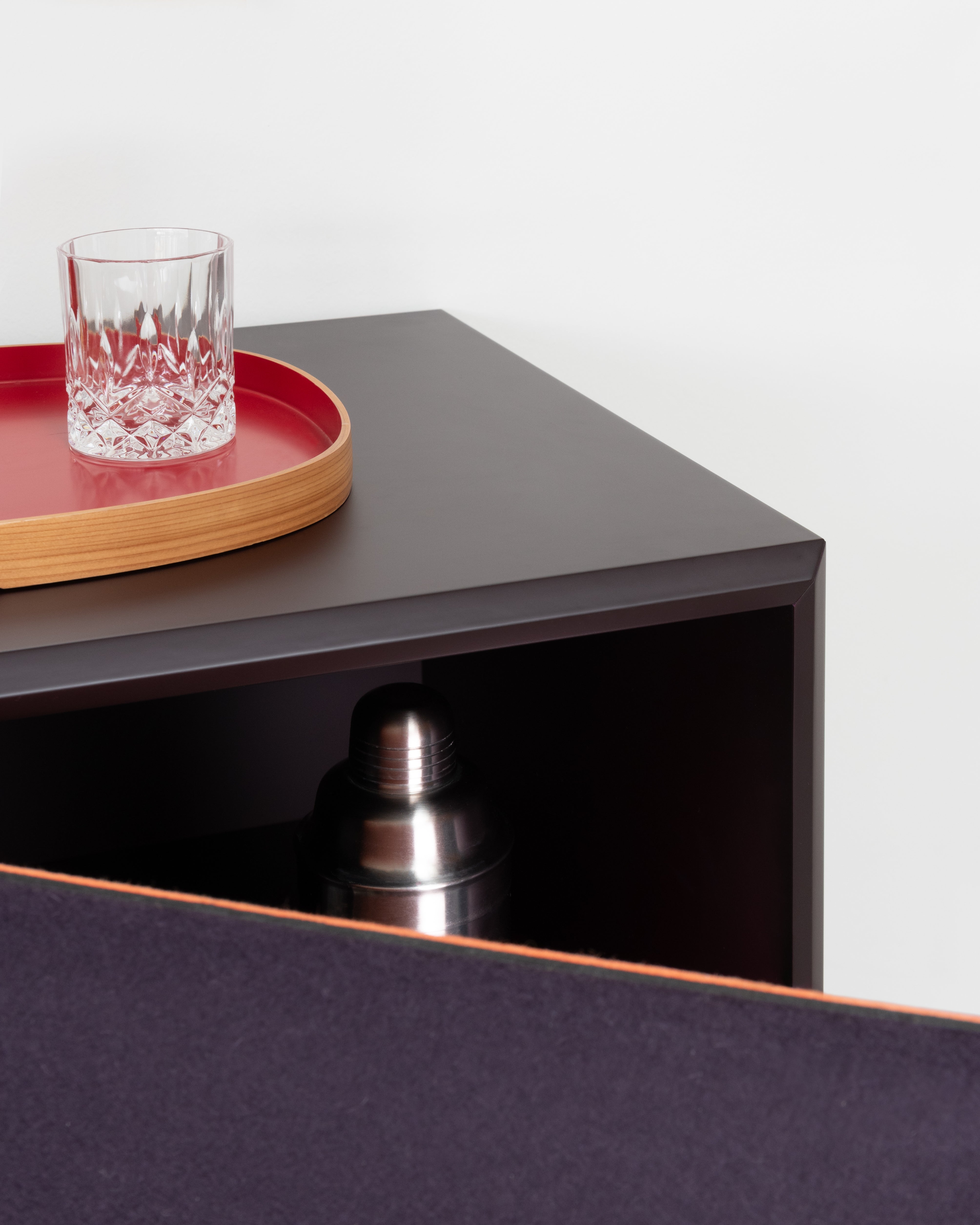 TACITO TV-Schrank lila Filz