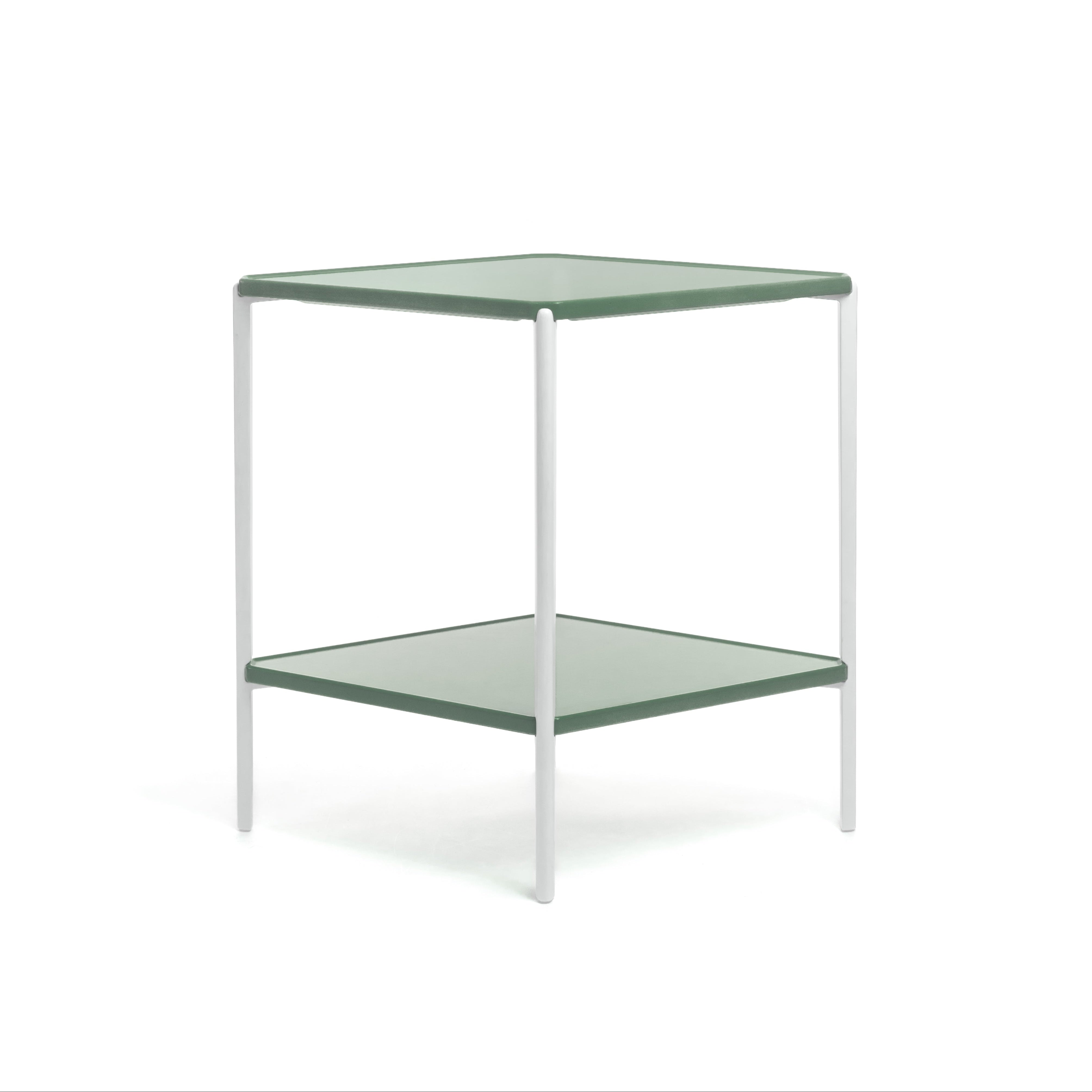 TAMBOUR shelf green concrete