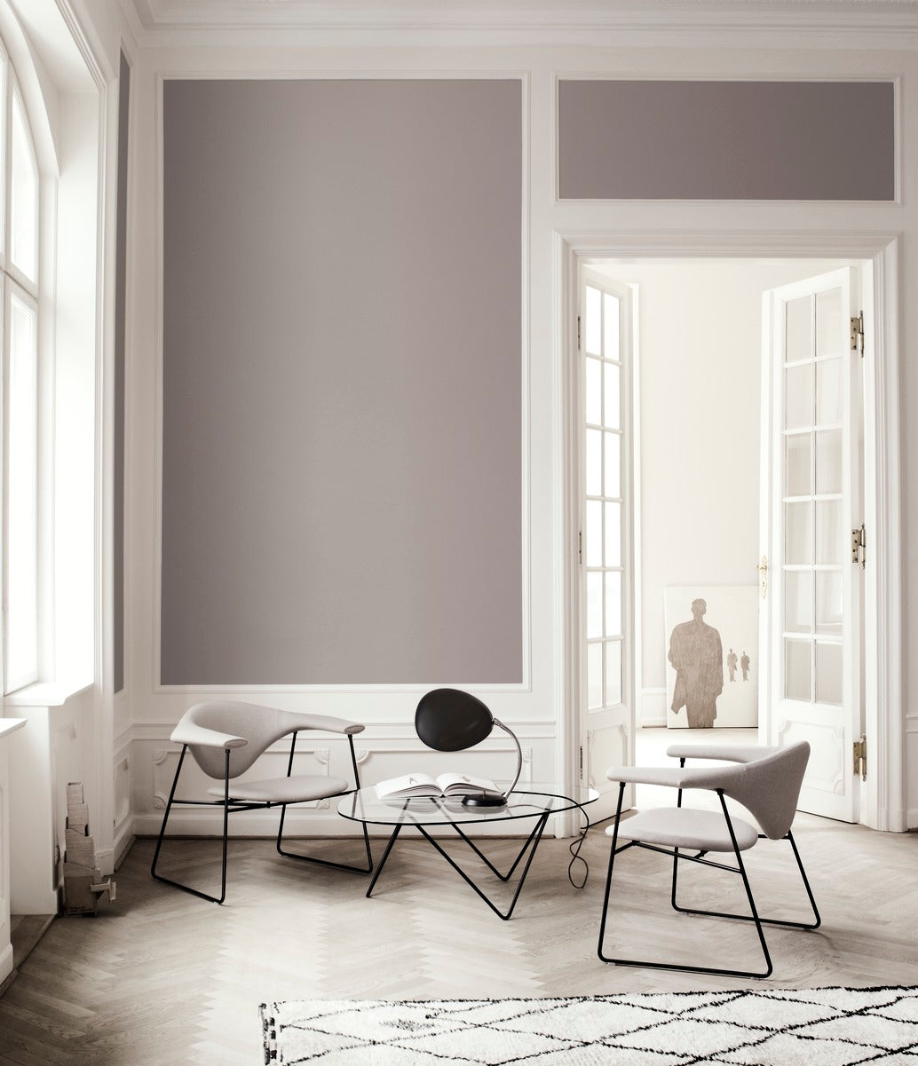 Koffietafel PEDRERA glas met verchroomde basis