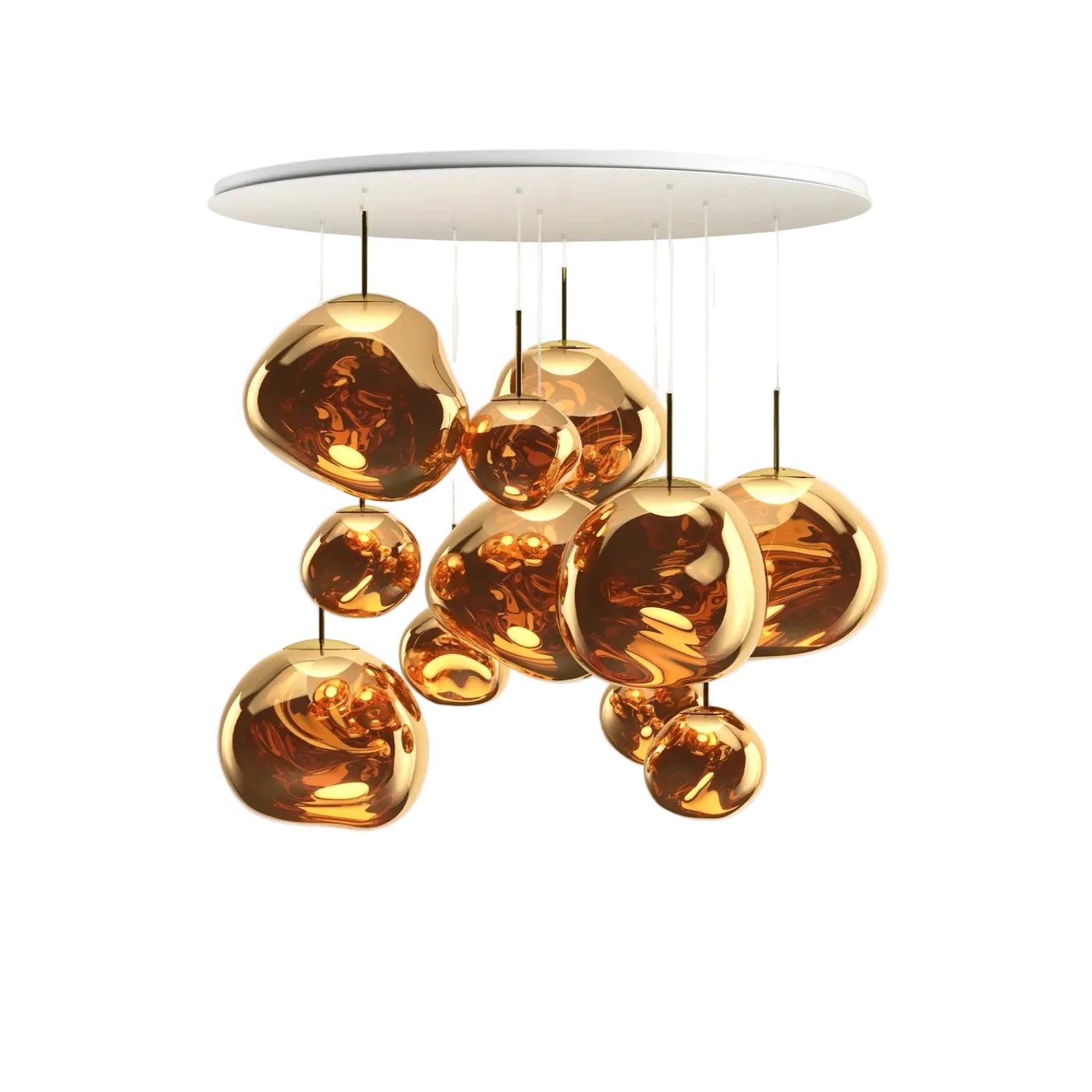 Plafondlamp MELT MEGA goud