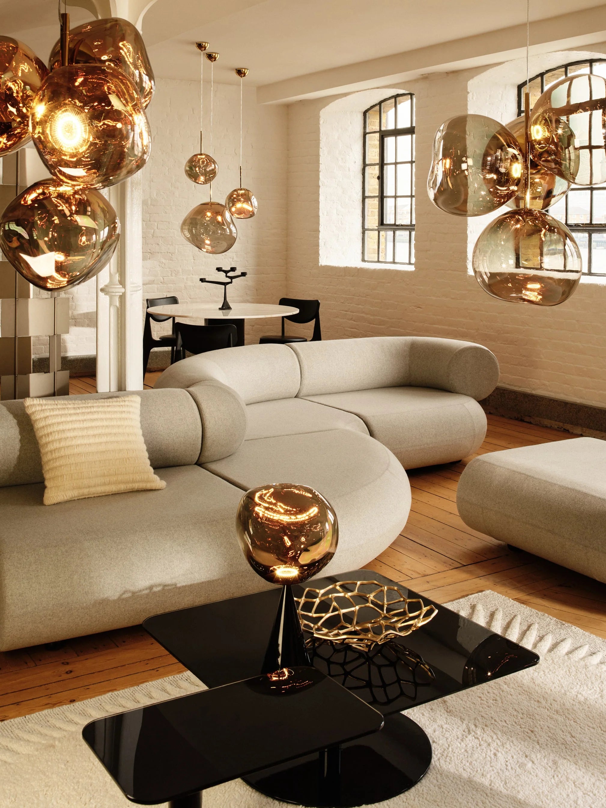 Brauner MELT Kronleuchter