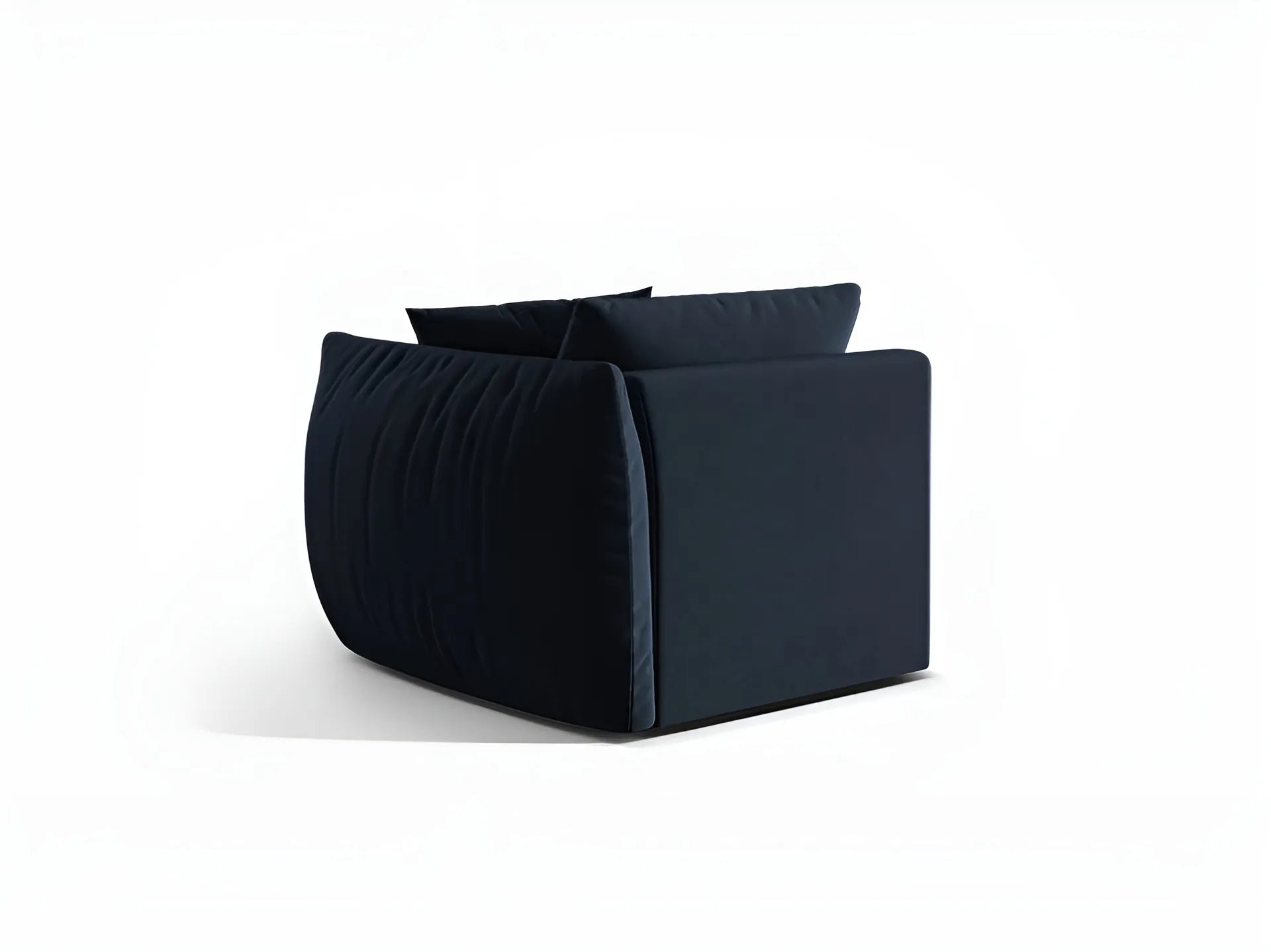 CHRIS Velvet Modular Sofa - Right Element in Royal Blue