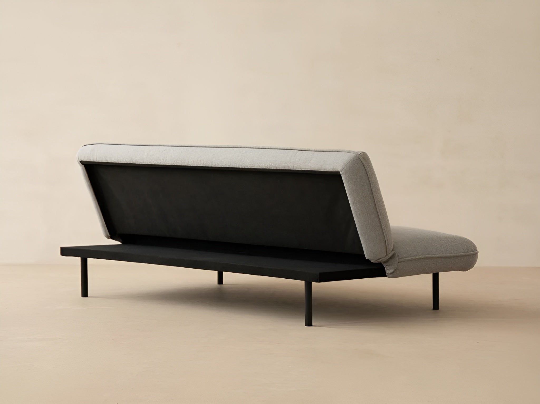 Sofa mit Schlaffunktion VALLS graues Chenille