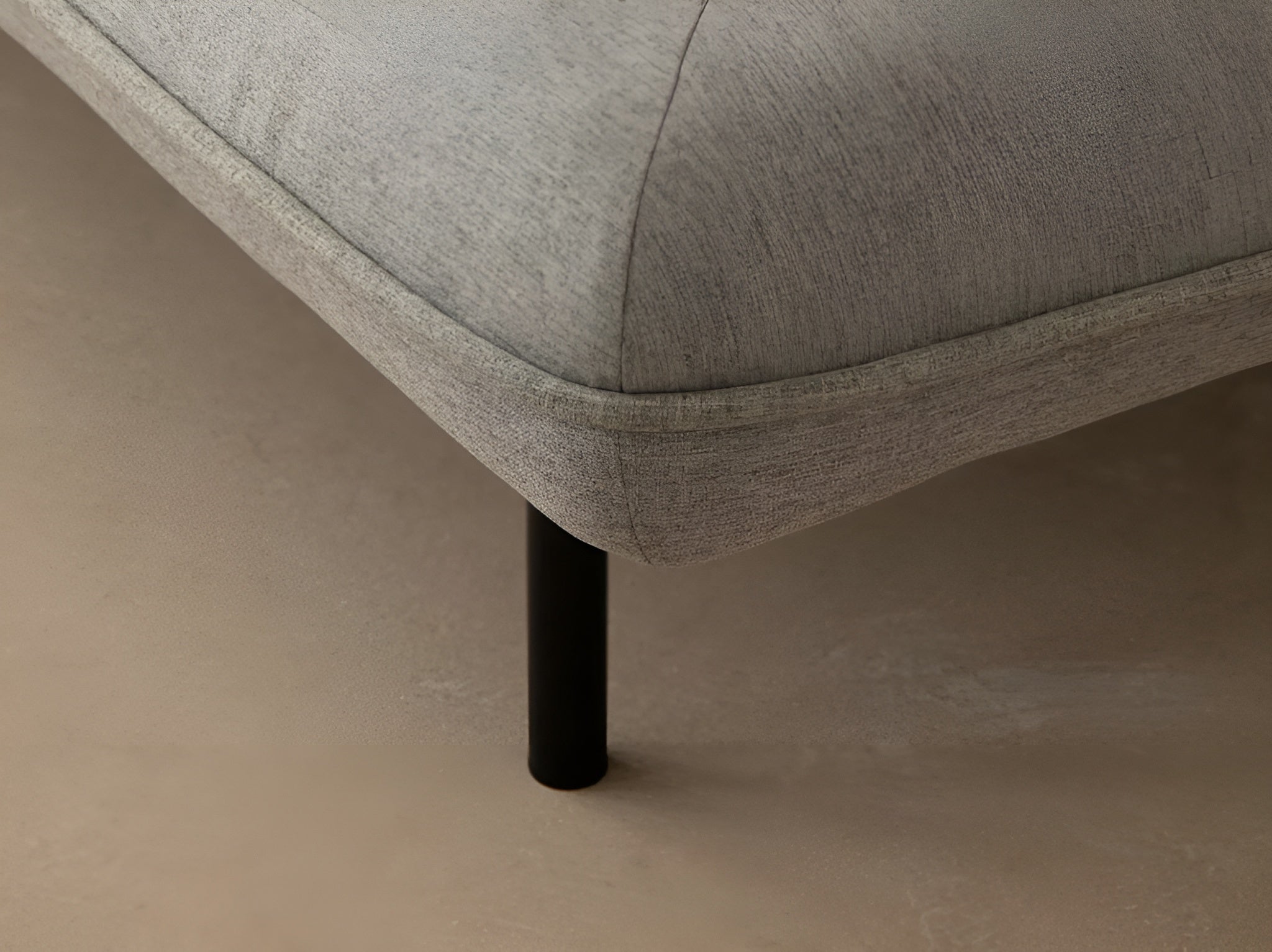 Sofa mit Schlaffunktion VALLS graues Chenille